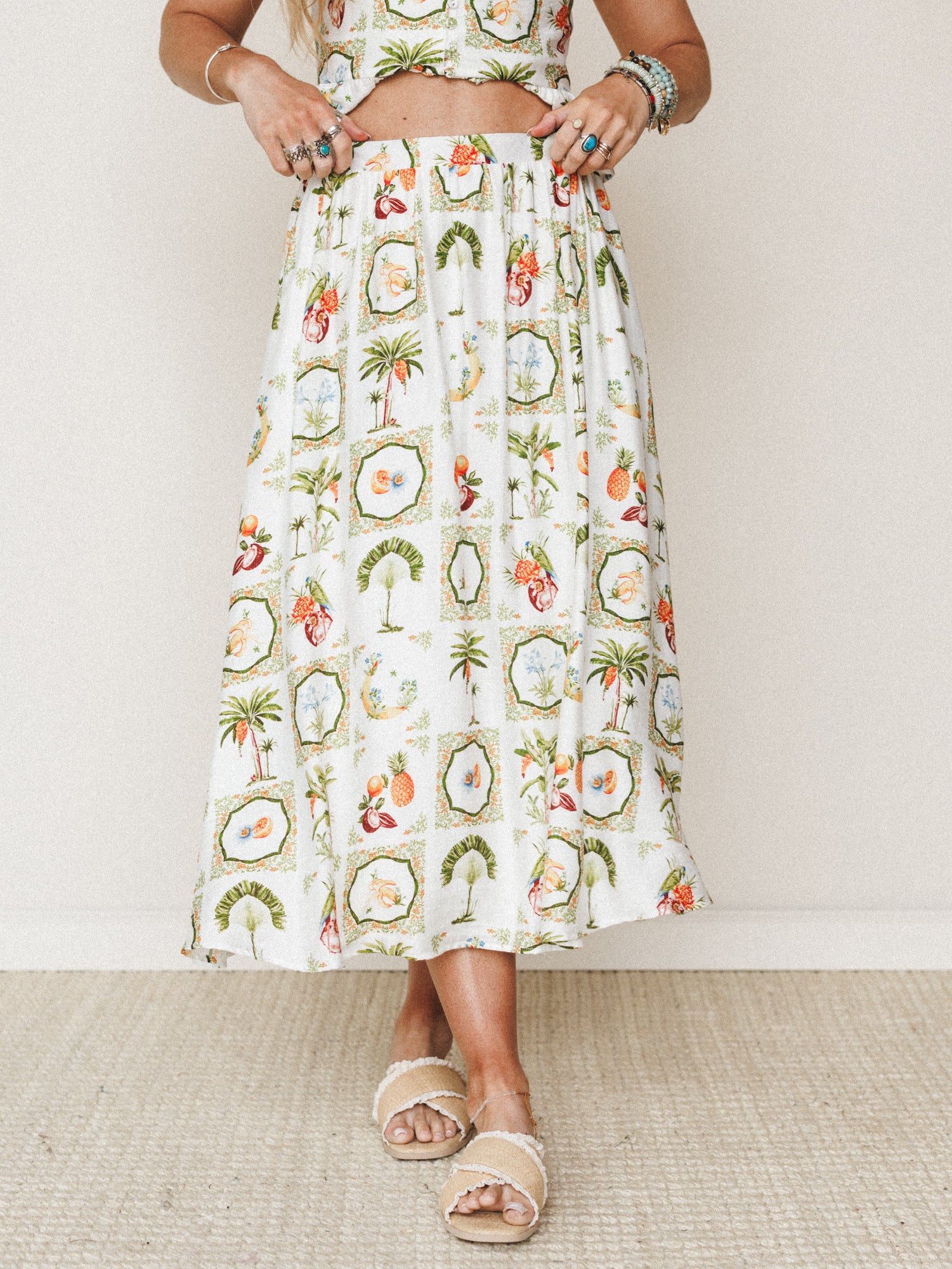 Adventure Awaits Skirt - Ivory Multi - Image 2