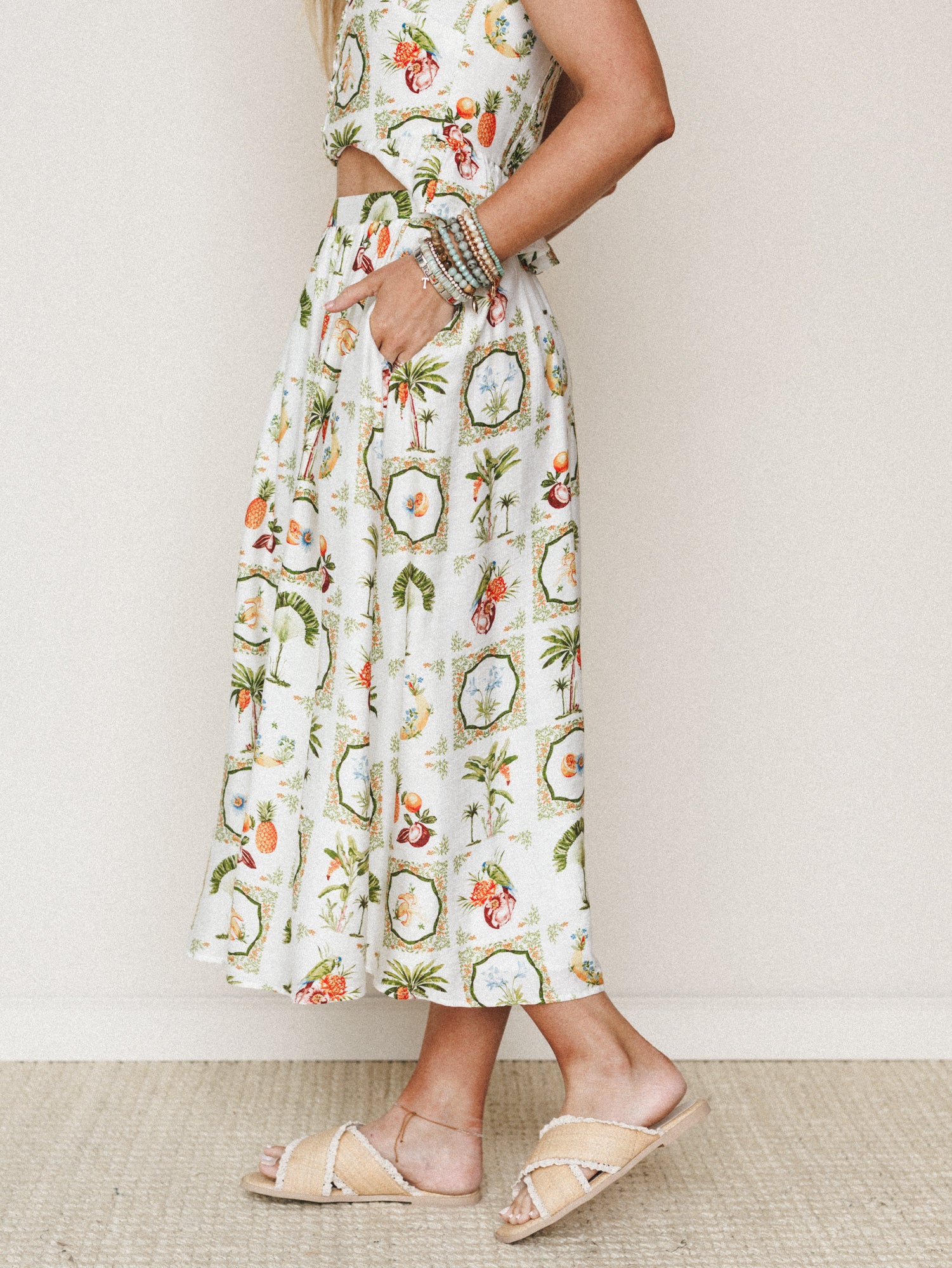 Adventure Awaits Skirt - Ivory Multi - Image 3