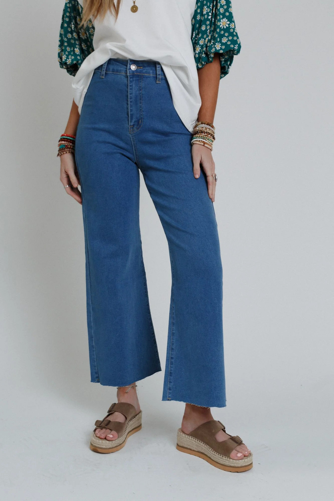 Ahead Of The Pack Cropped Jeans - Denim - Image 3
