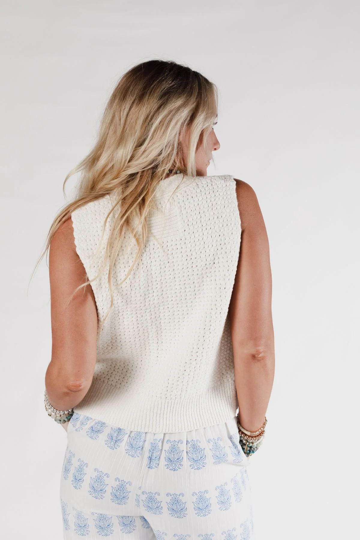 Aire Sweater Vest - Cream - Image 4