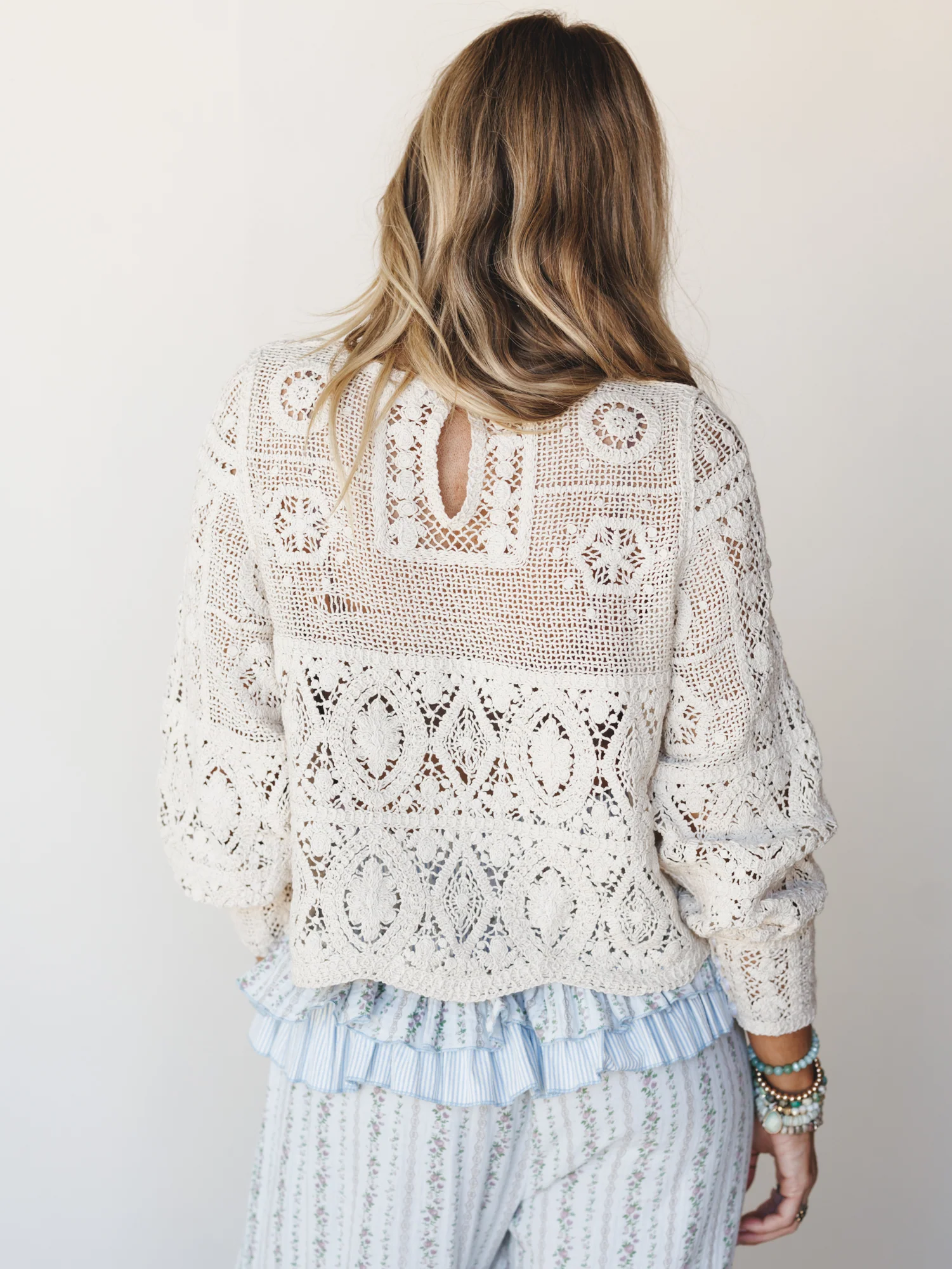 All In Time Crochet Top - Ecru - Image 6