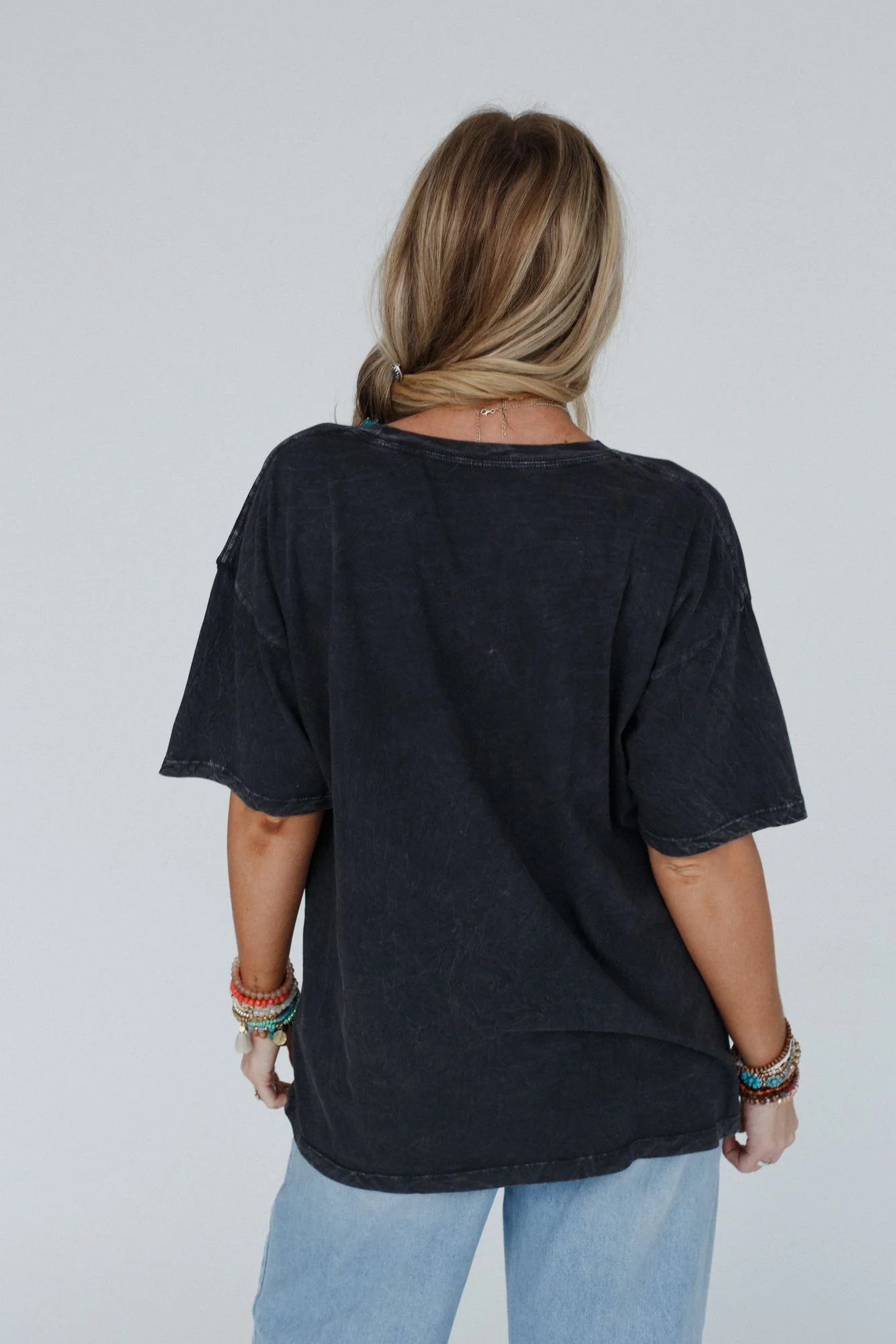 All Is Well Tiger Graphic Tee - Charcoal - Image 9