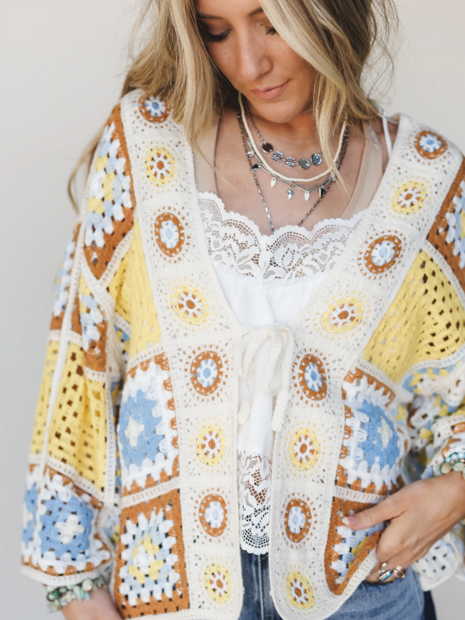 All Seasons Kimono - Yellow Mocha - Image 3