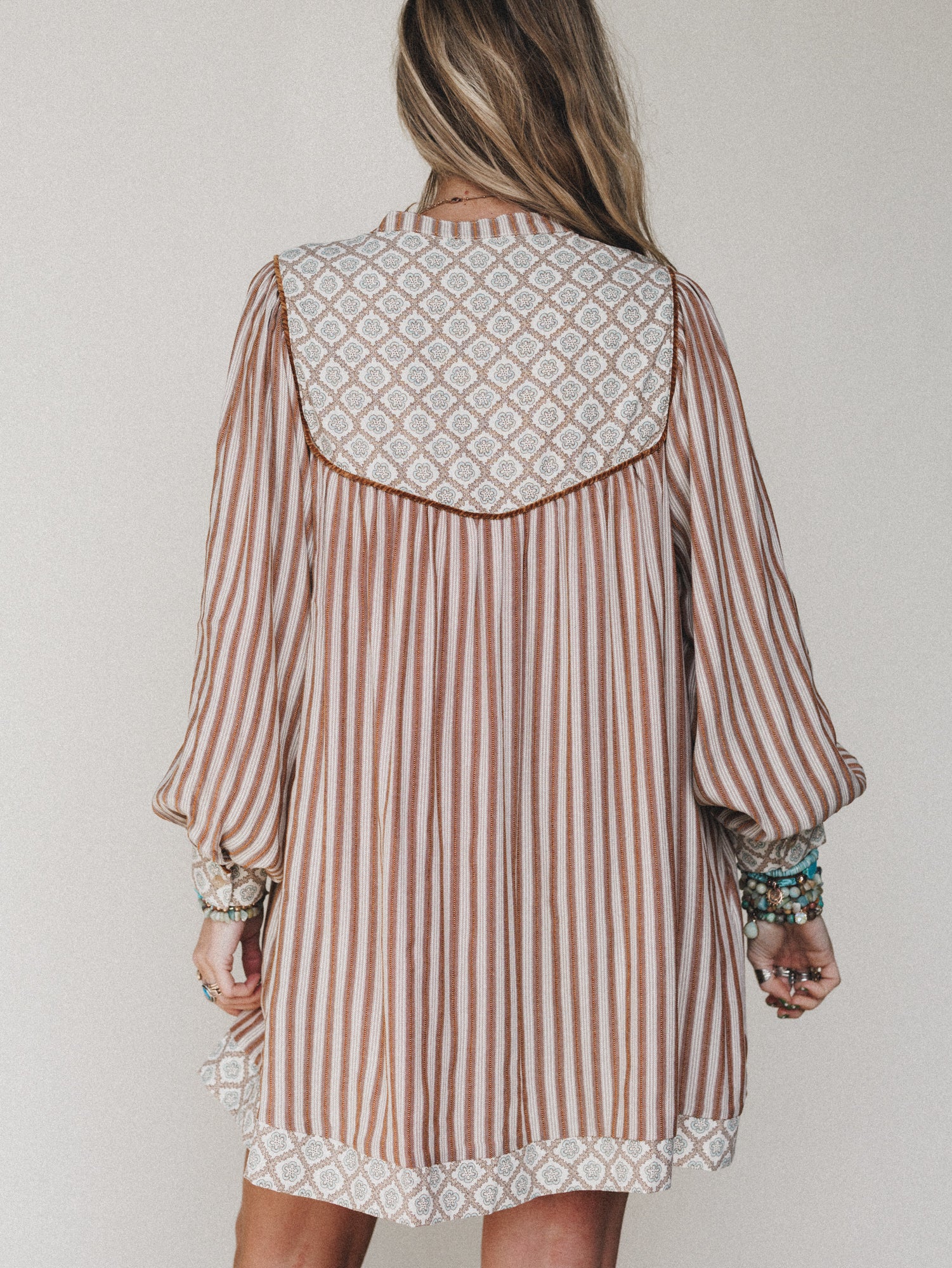 Amber Dress - Almond Stripe - Image 6