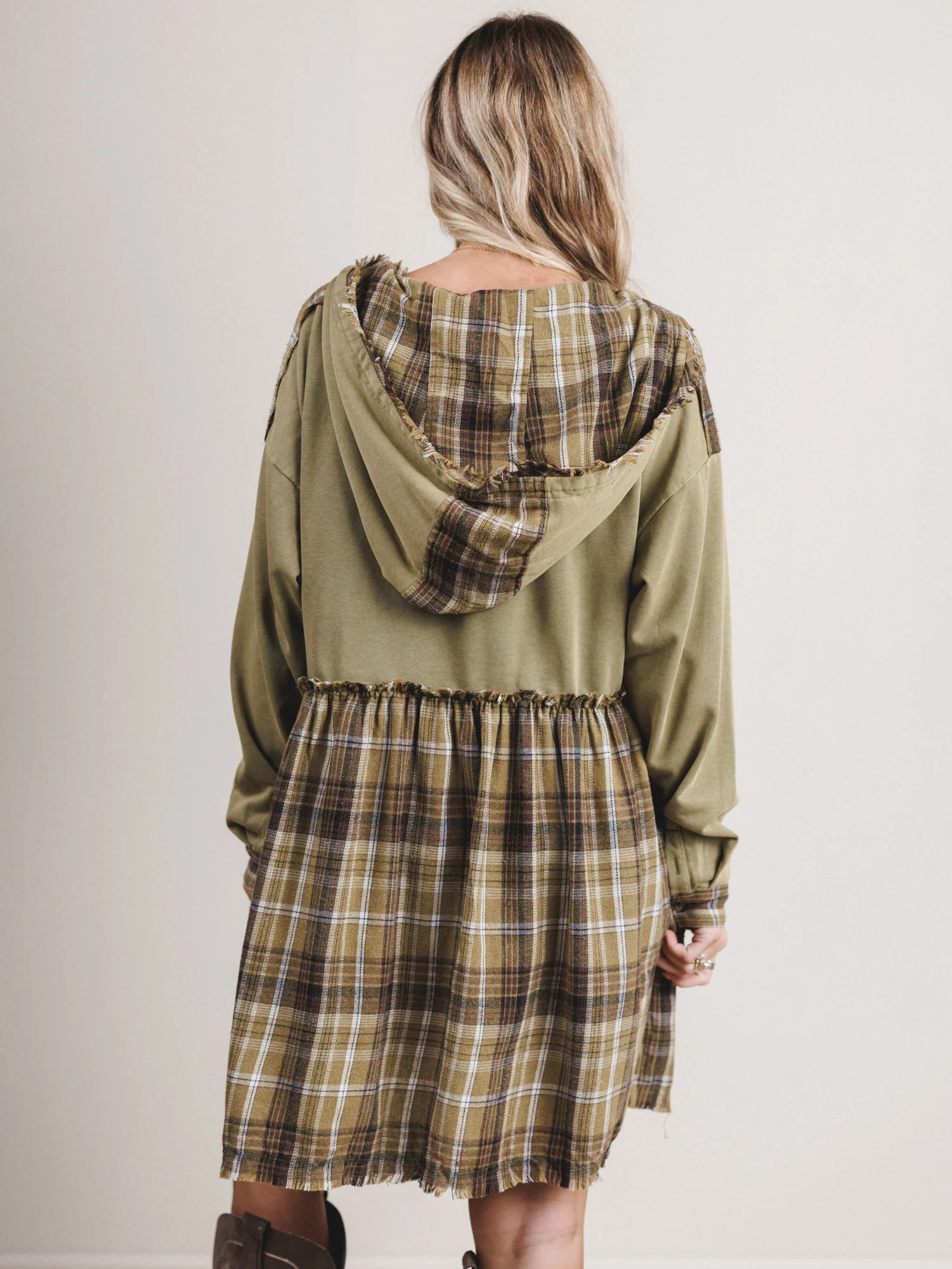 Amber Loom Dress - Olive - Image 5