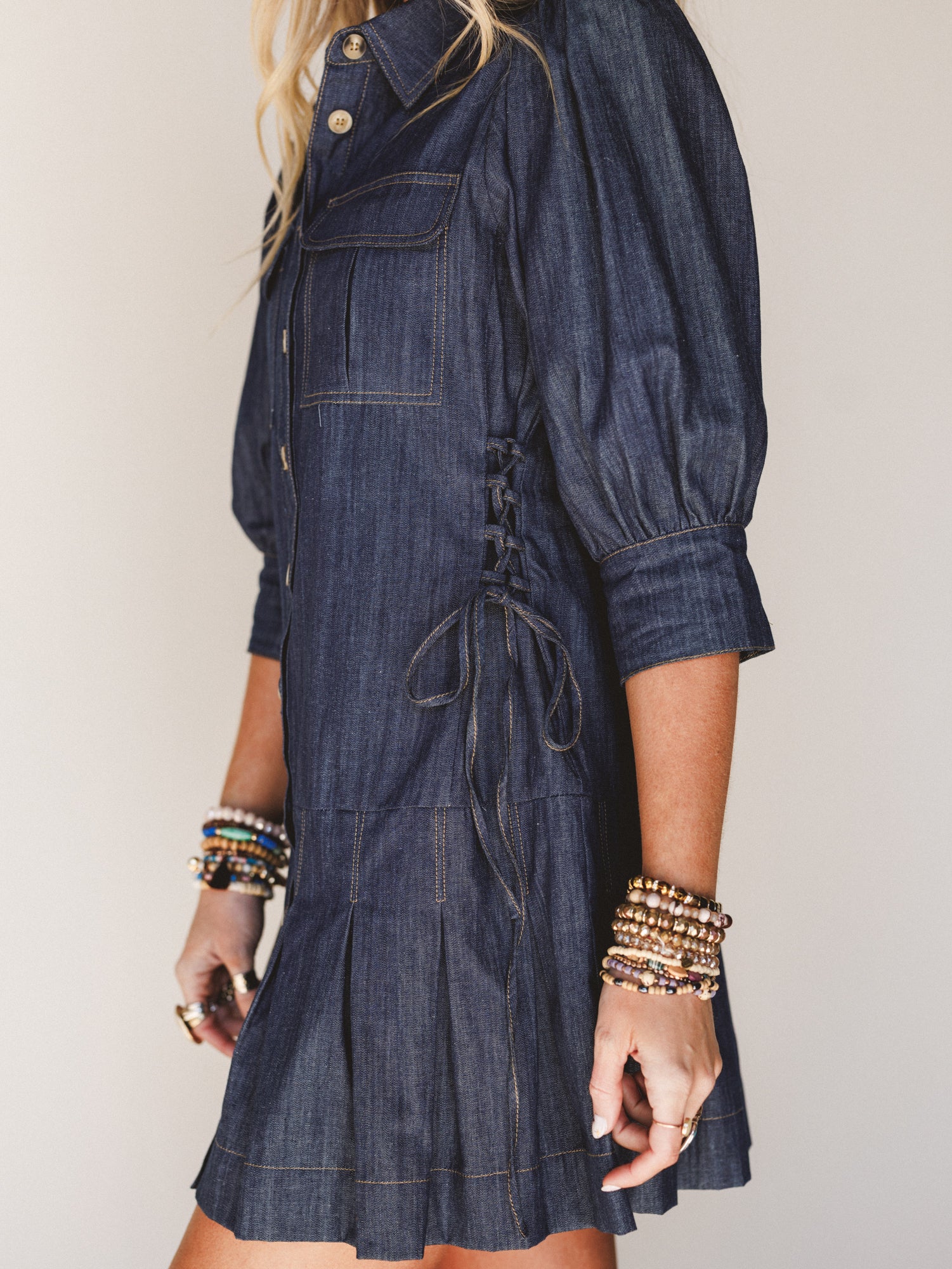 American Classic Dress - Indigo - Image 4