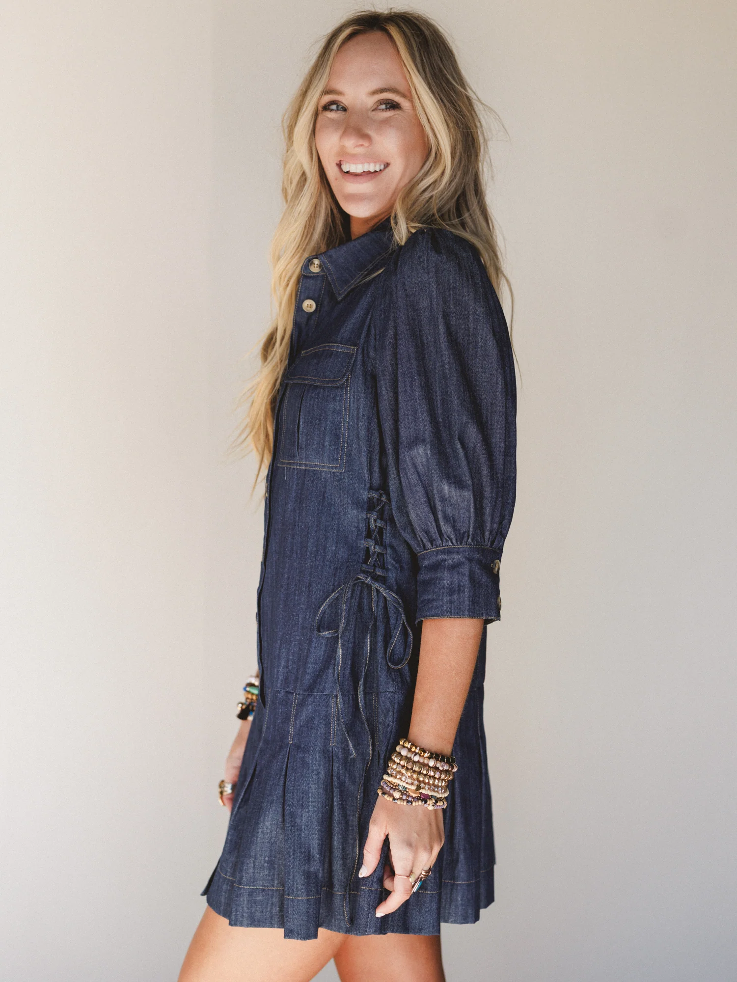 American Classic Dress - Indigo - Image 7