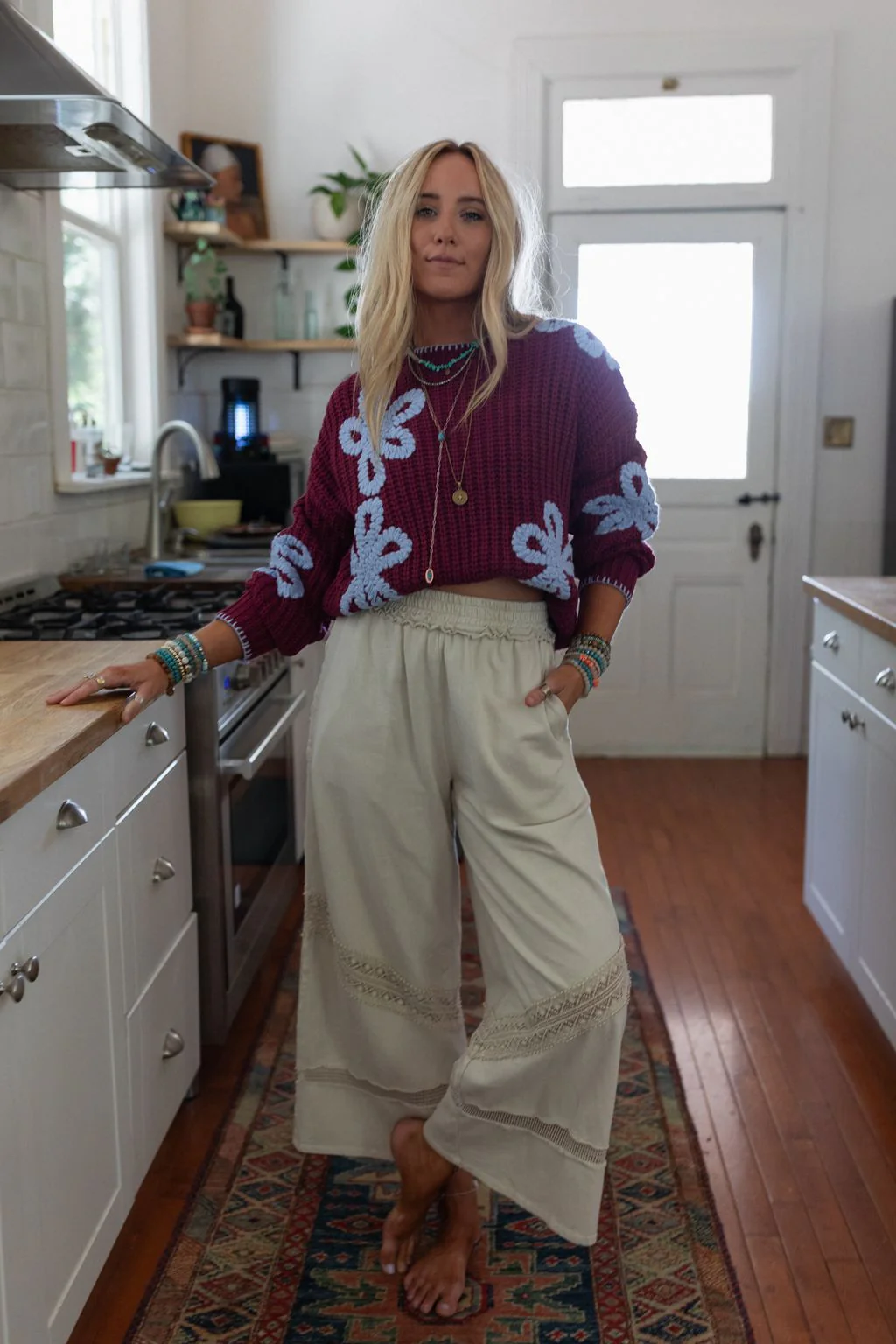 Any Day Wide Leg Pants - Taupe - Image 2