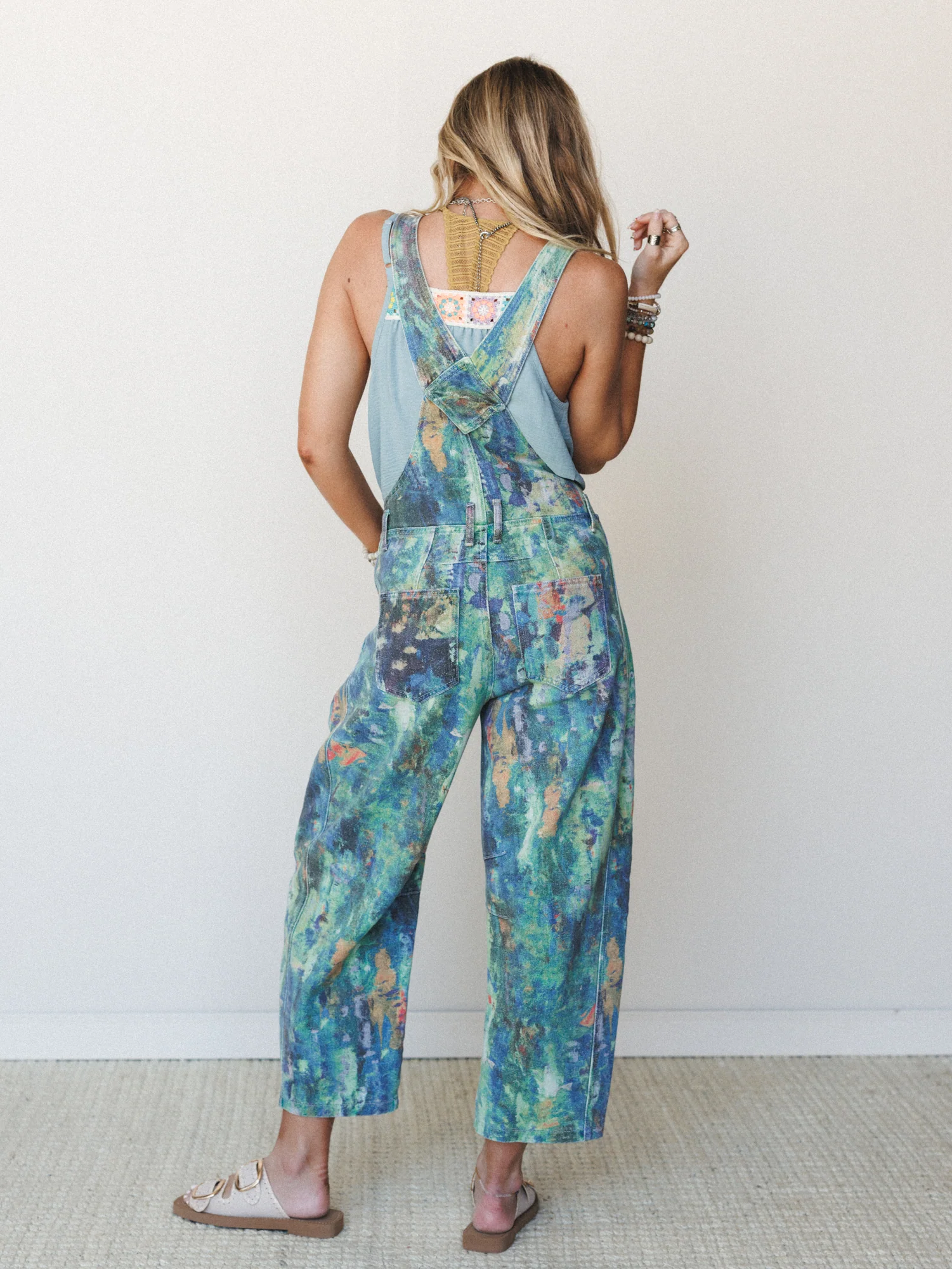 Artist Notes Overalls - Cobalt Pink - Image 3