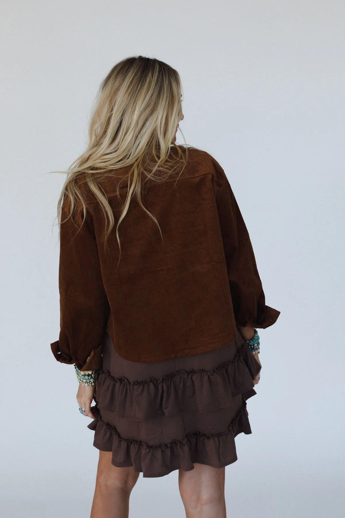 Astrid Corduroy Shacket - Camel - Image 4