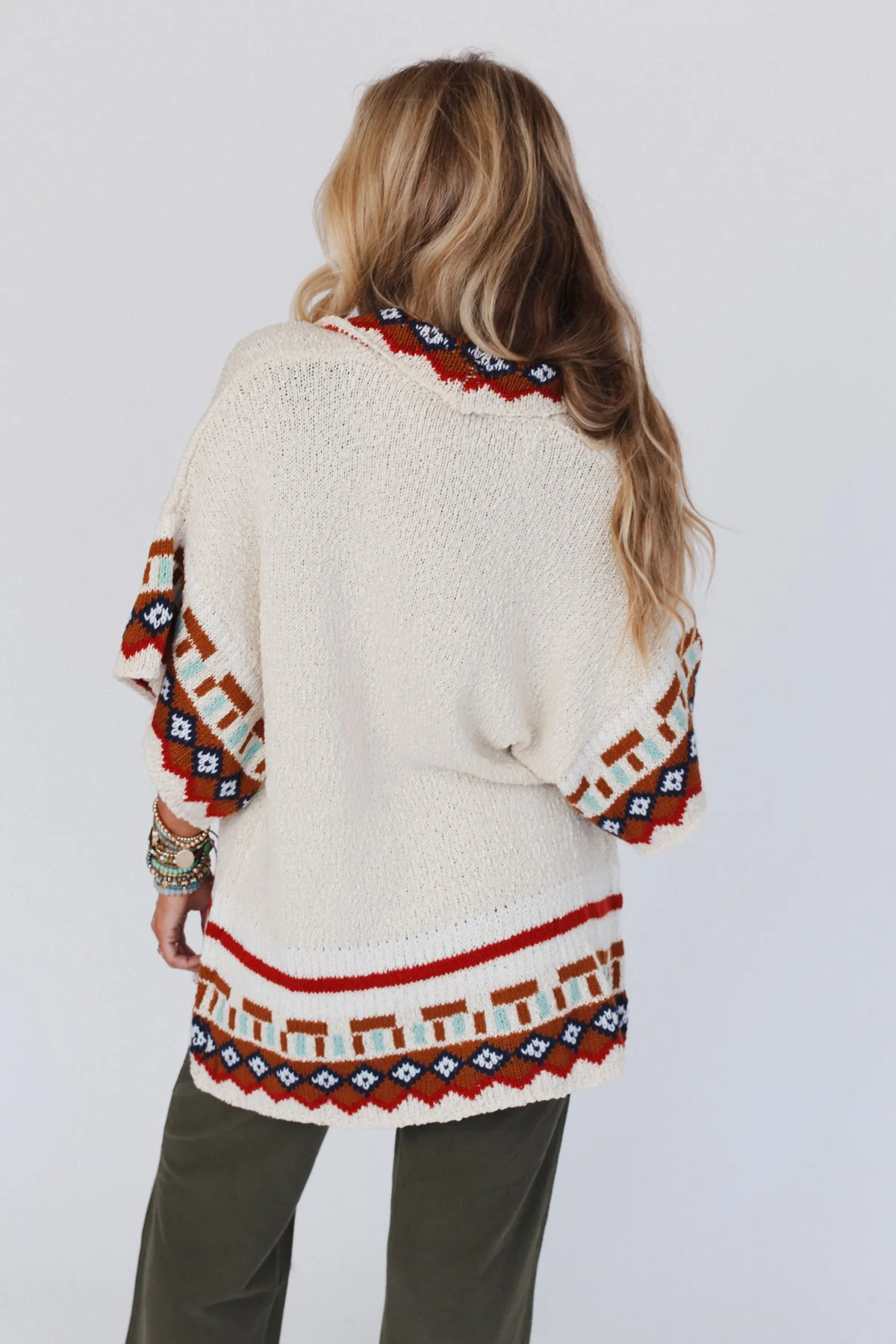 Ava Knit Cardigan - Ivory - Image 4
