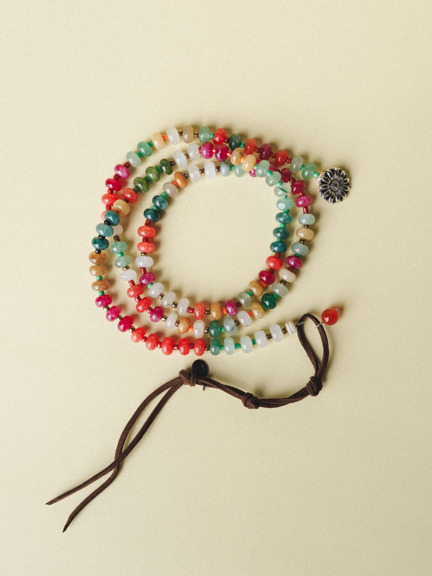 Begonia Multi Beaded Necklace - Multi - Image 6