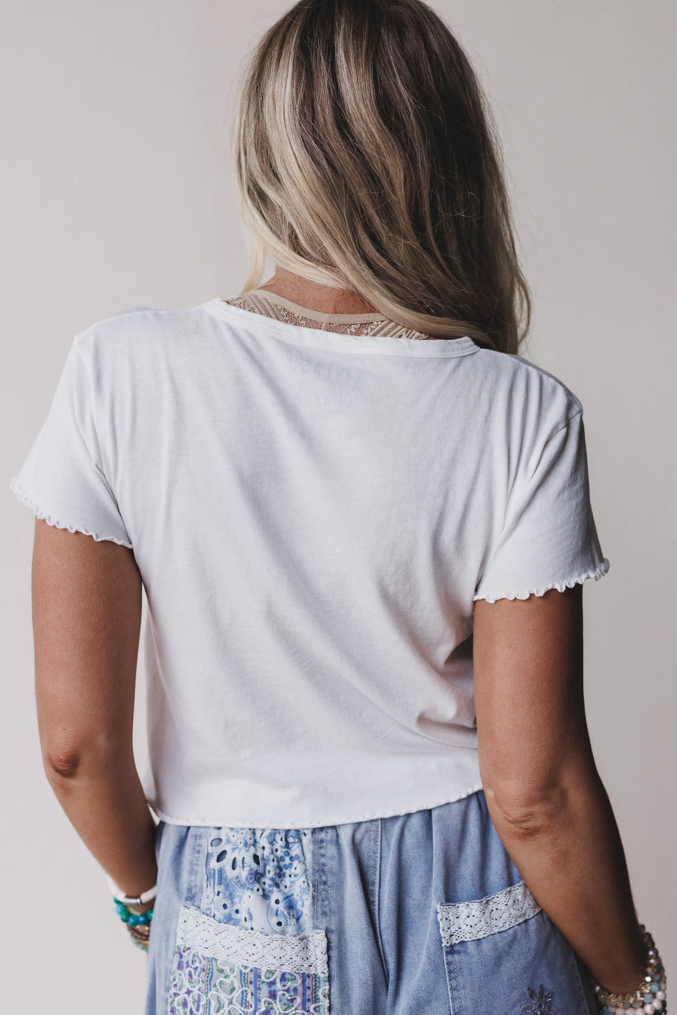 Bestie Butterfly Graphic Tee - Ivory - Image 5