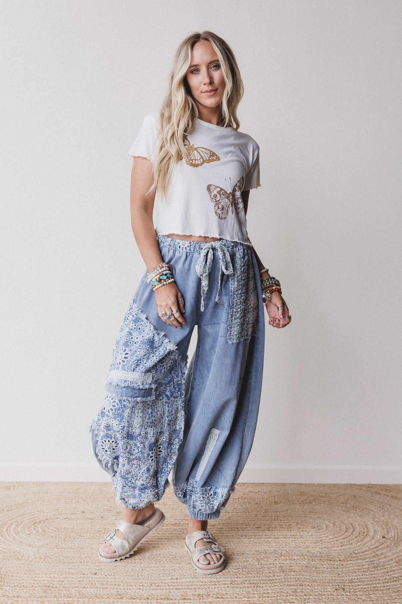 Bestie Butterfly Graphic Tee - Ivory - Image 6