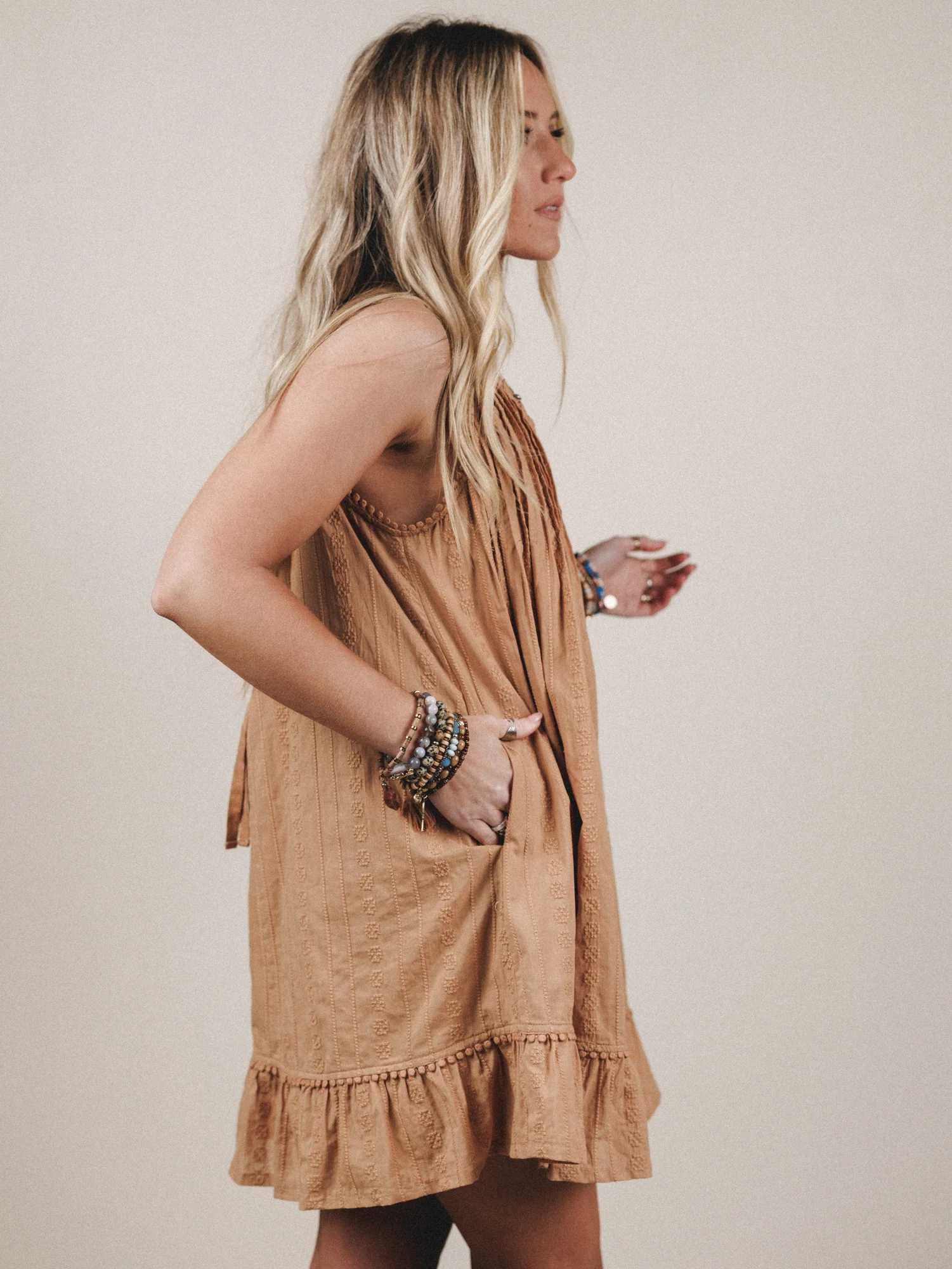 Blossom Dress  - Caramel - Image 4