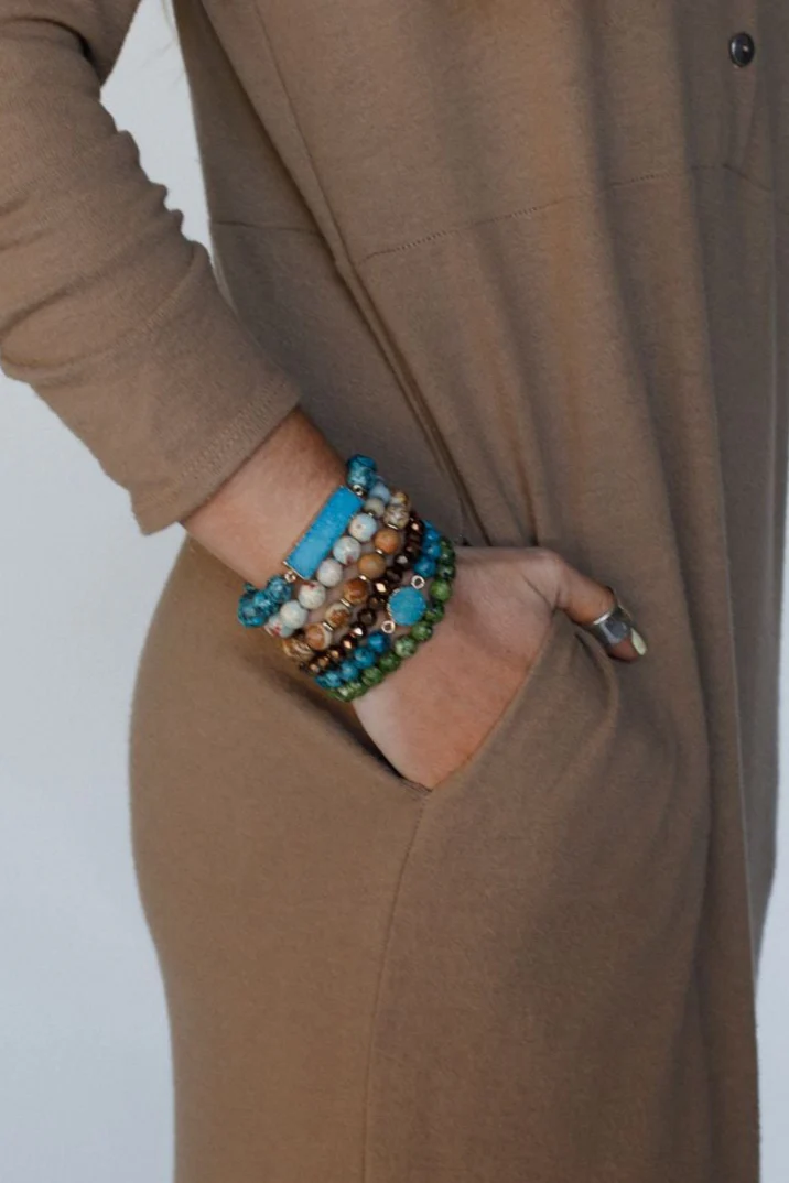 Blue Lagoon Bracelet Set - Blue - Pre Order - Image 2