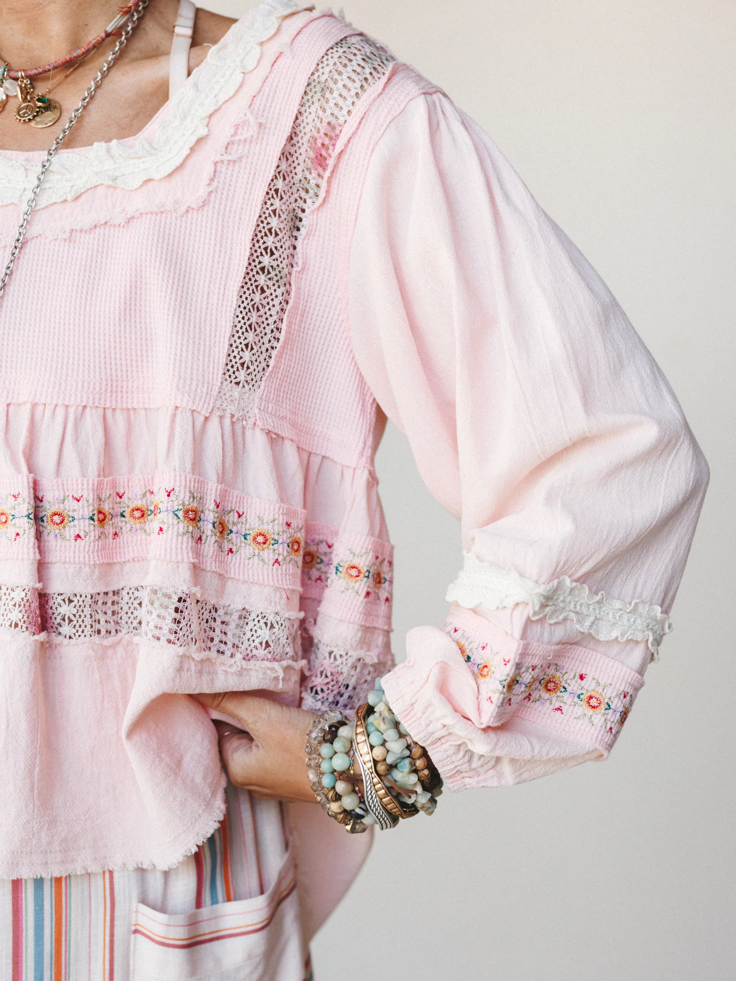 Willow Ways Blouse - Blush Multi - Image 3