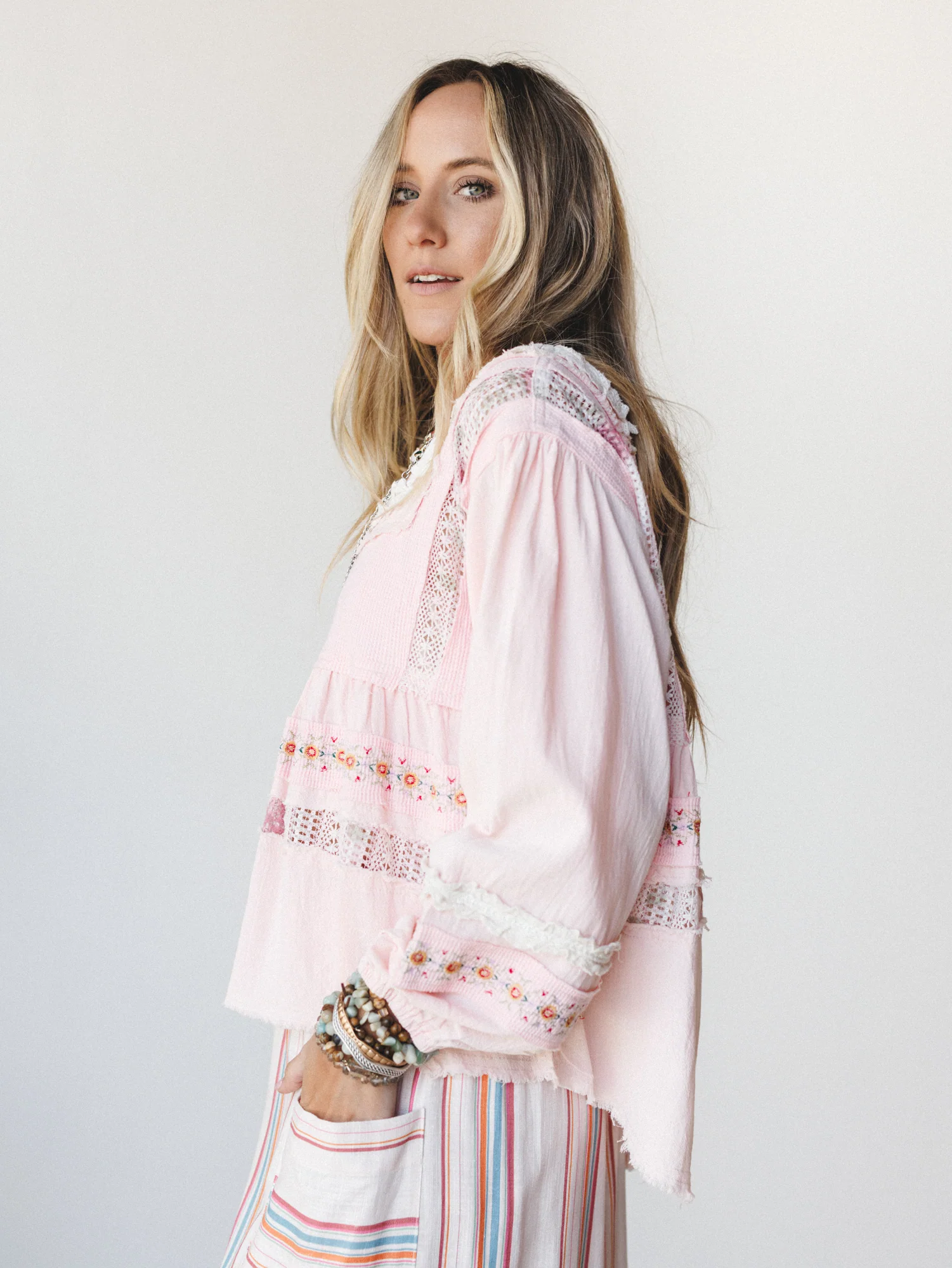 Willow Ways Blouse - Blush Multi - Image 4