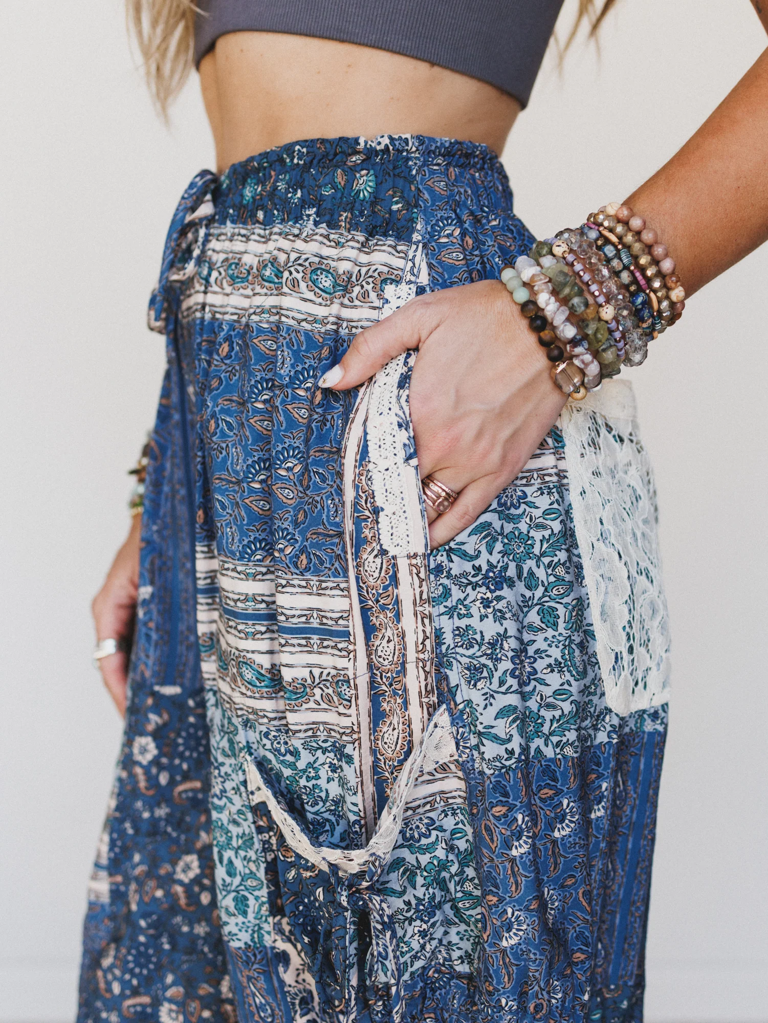 Bohemian Memories Pant - Blue - Image 3