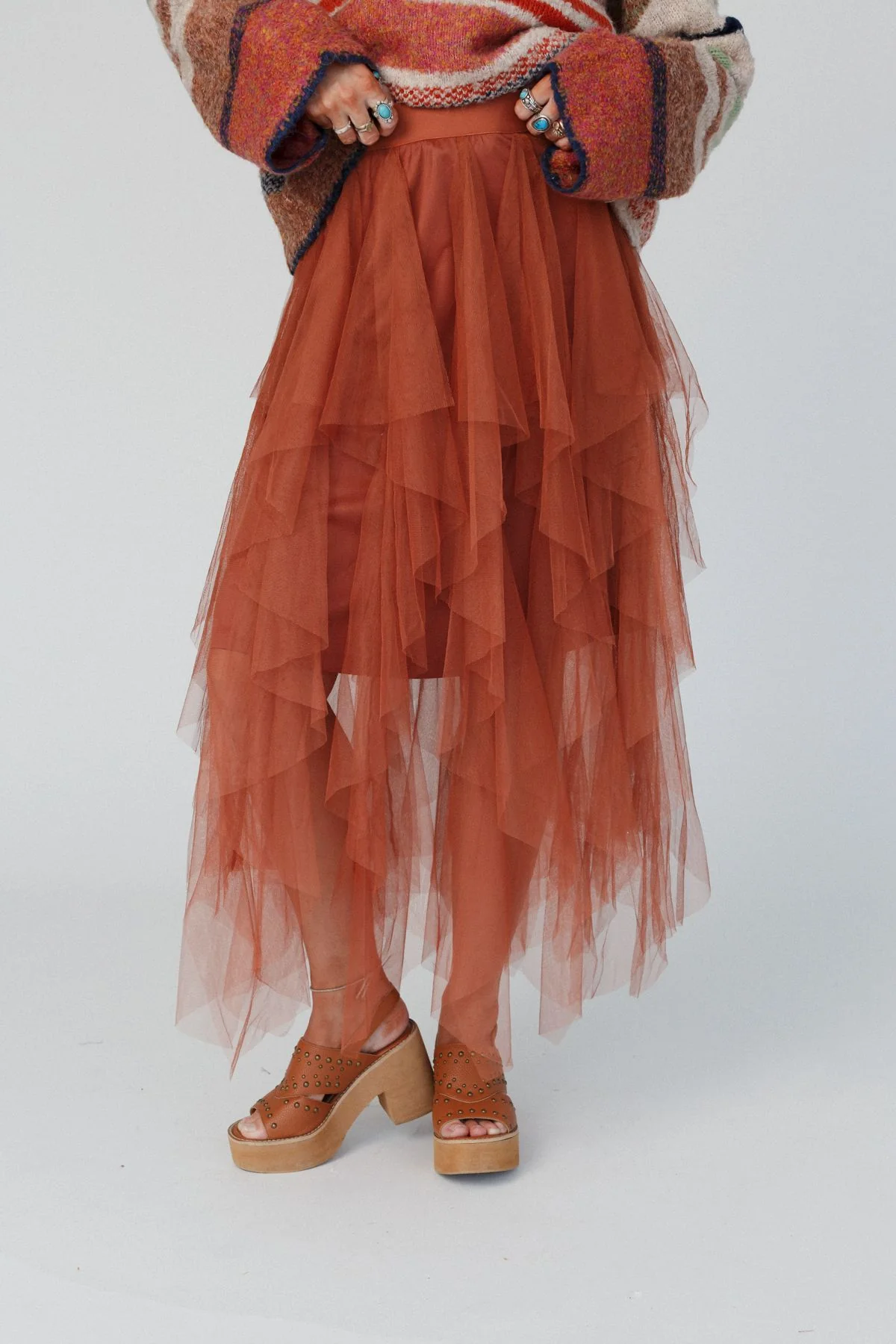 Boho Ballerina Skirt - Camel - Image 9