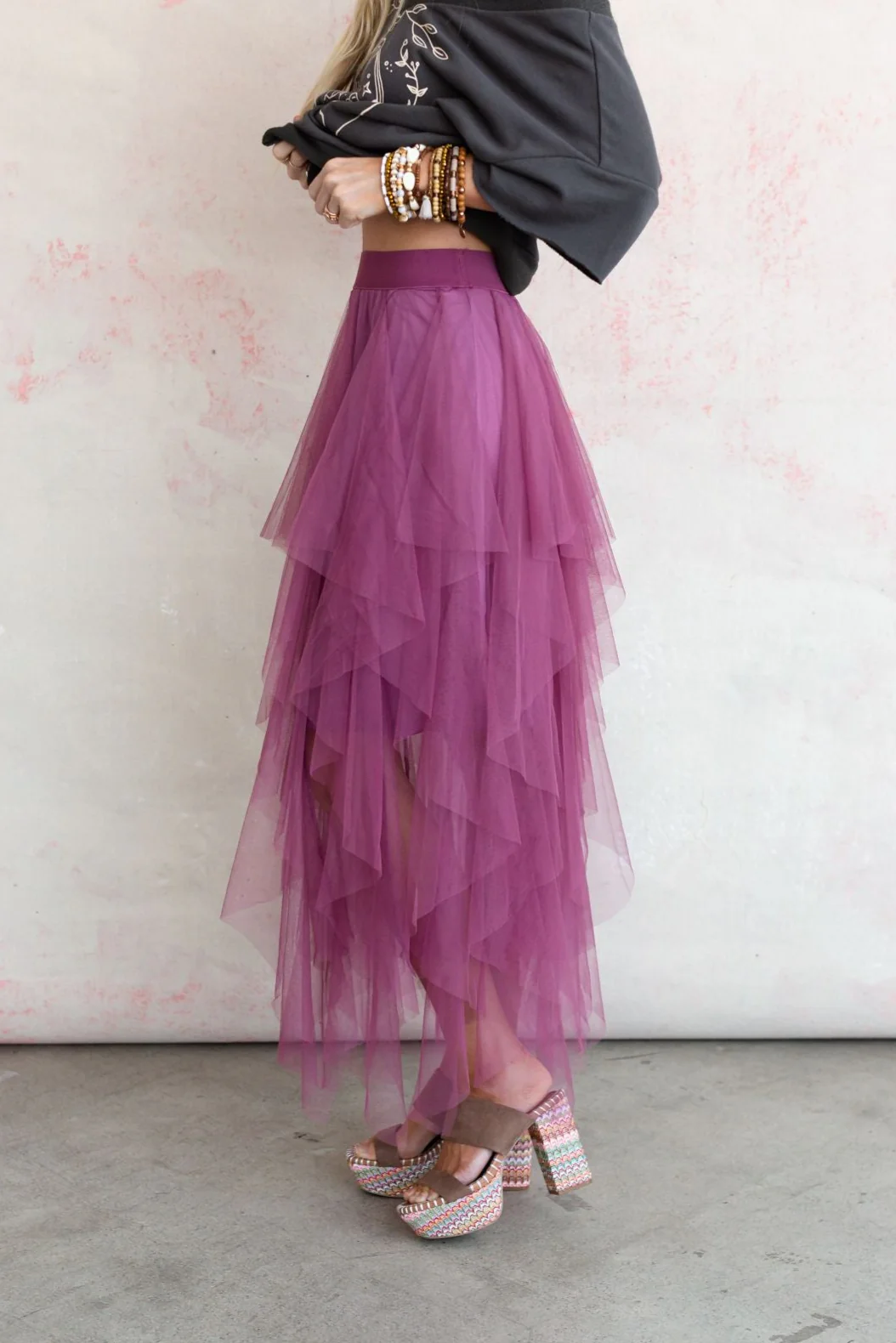 Boho Ballerina Skirt - Mauve - Image 4