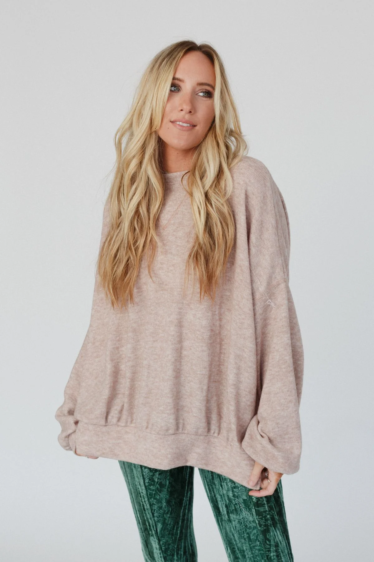 The Nest Brayden Oversized Pullover - Sand - Image 3