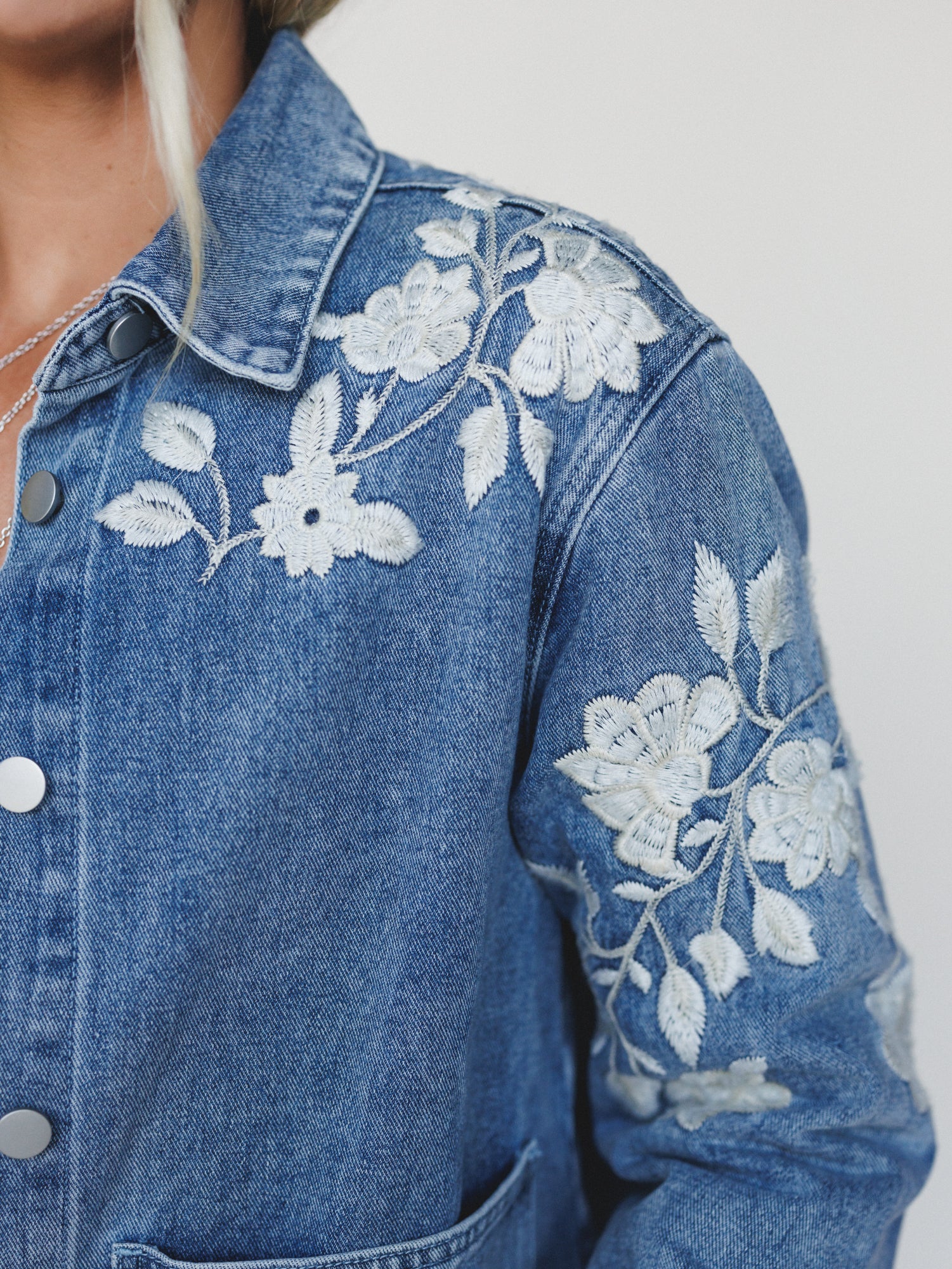 Bronco Blossom Jacket - Denim - Image 3