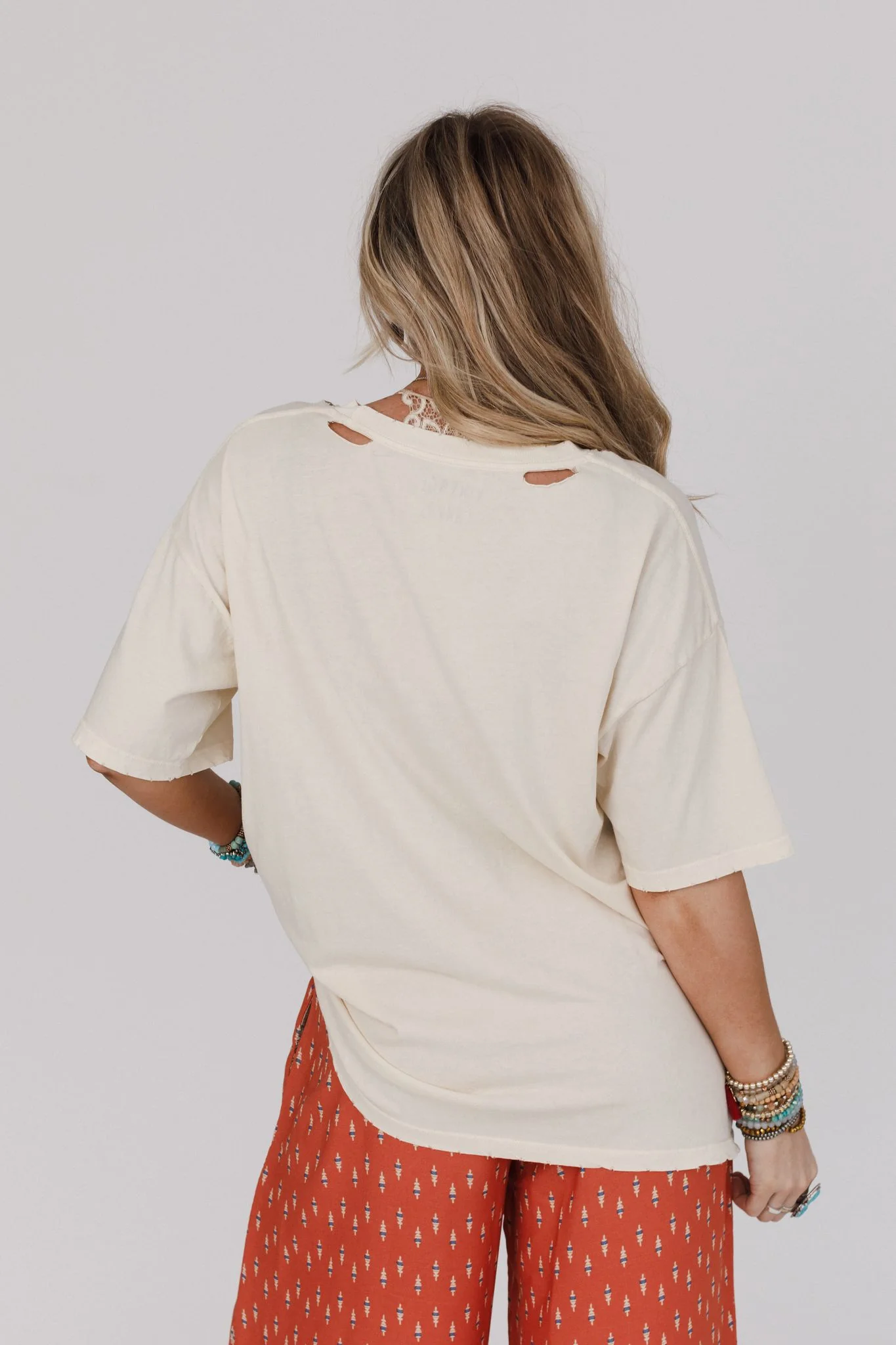 Butterfly Garden Graphic Tee - Cream - Image 5