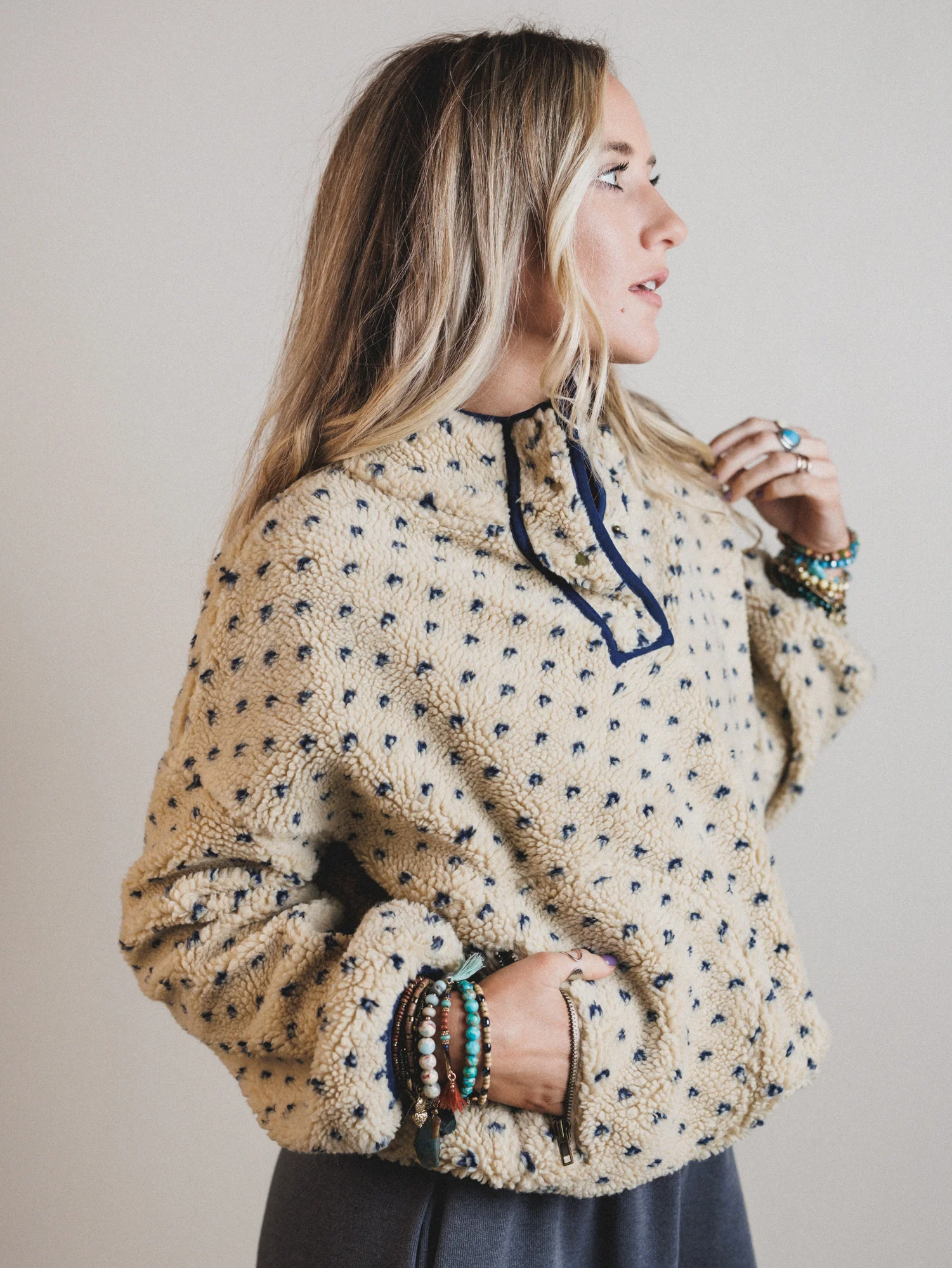 Cabin Casual Pullover - Navy - Image 2