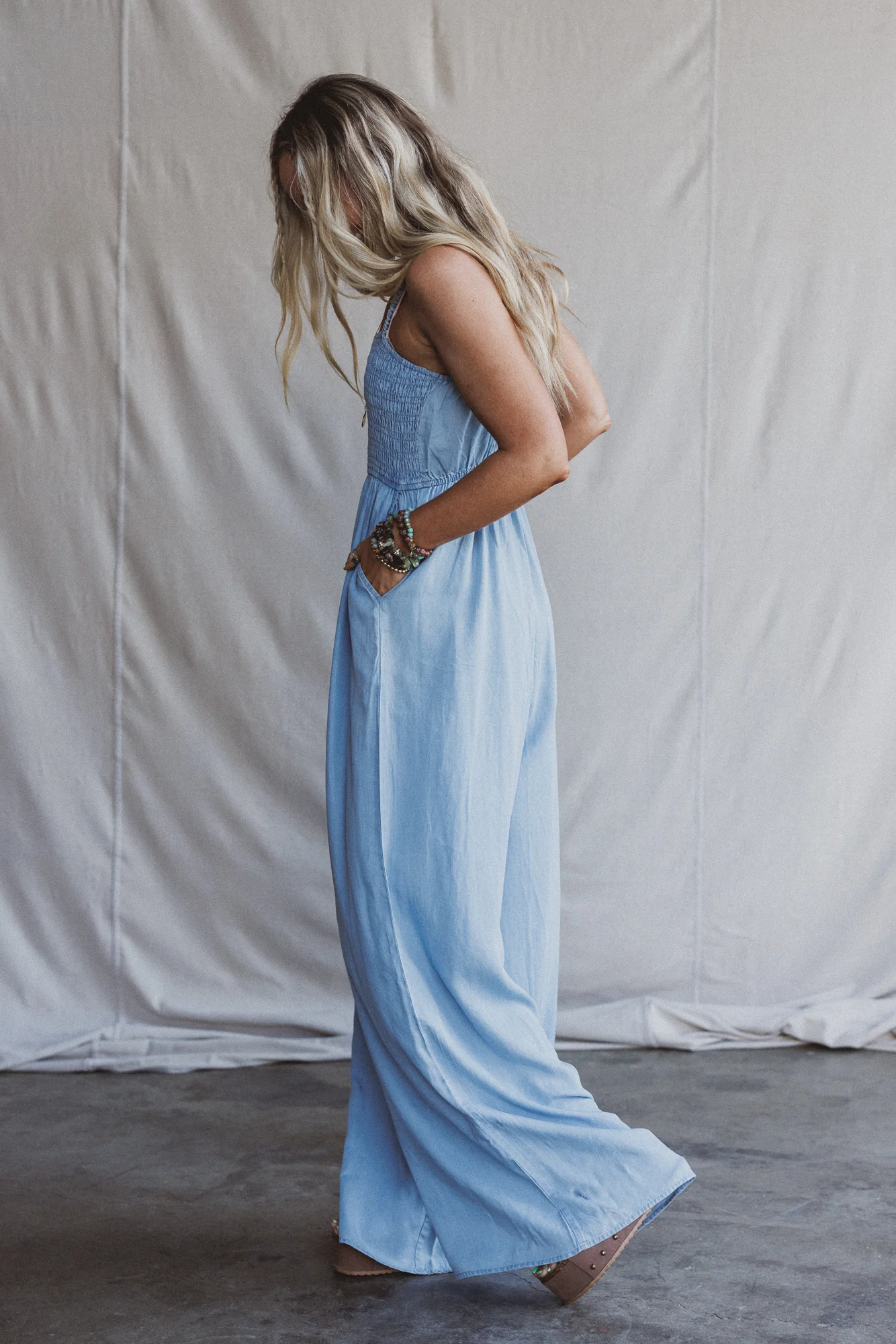 Calyssa Jumpsuit - Chambray - Image 4