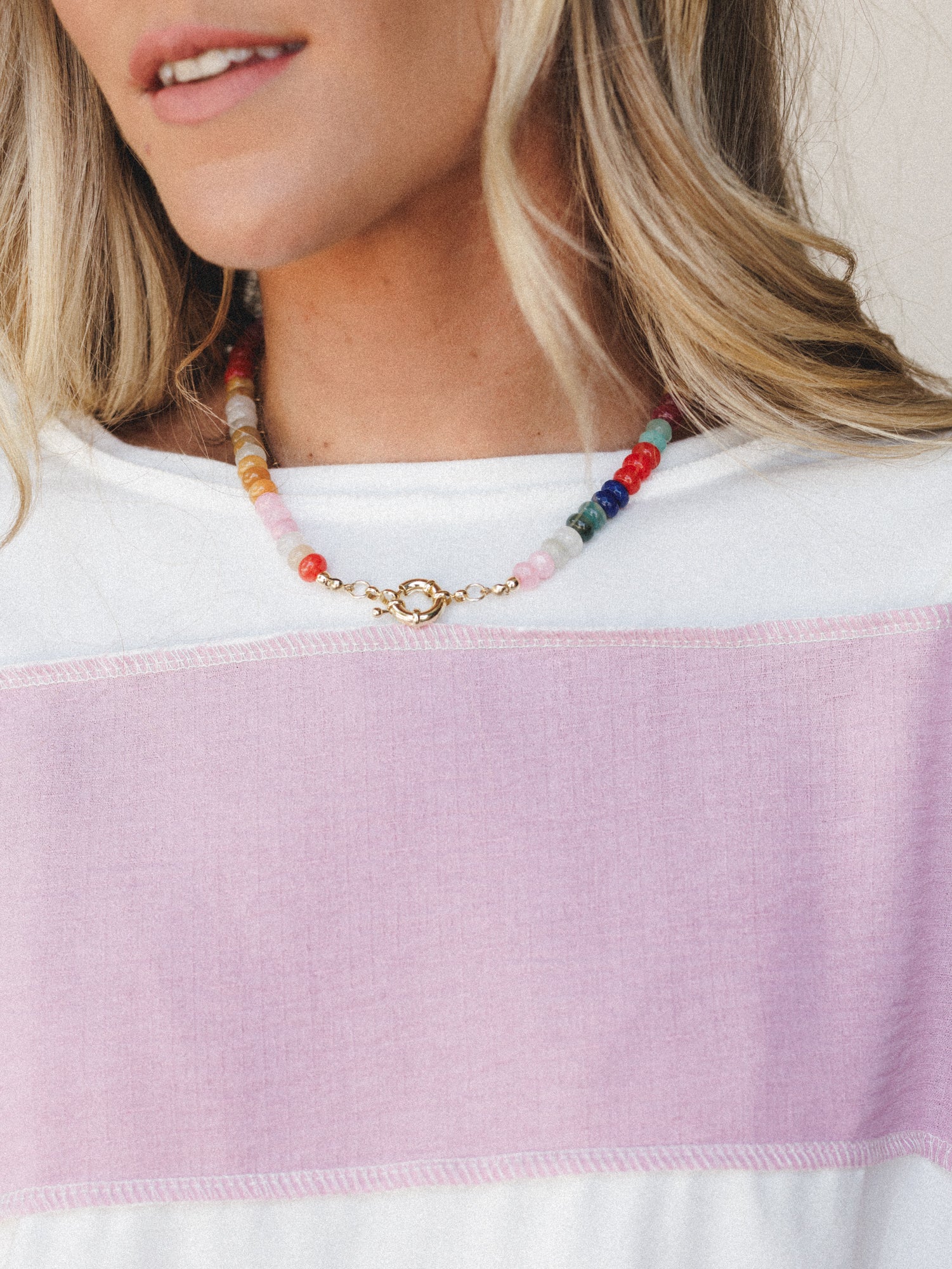 Camille Beaded Necklace - Multi - Image 2