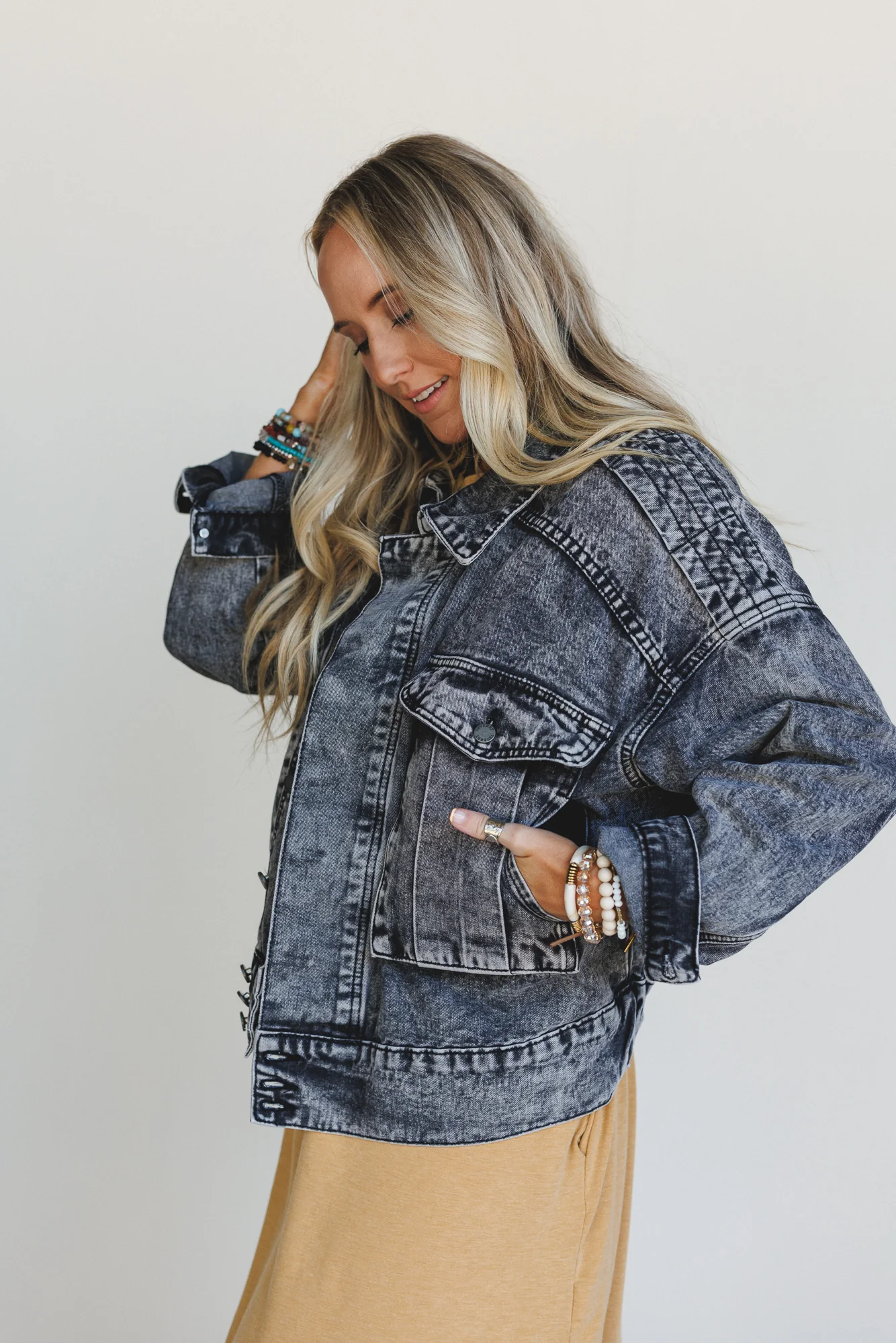 Canyon Coast Denim Jacket - Black - Image 2