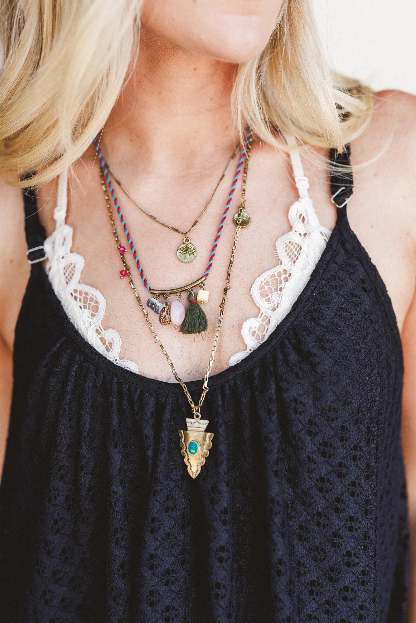 Canyon Jewel Layered Necklace - Multi - Image 2