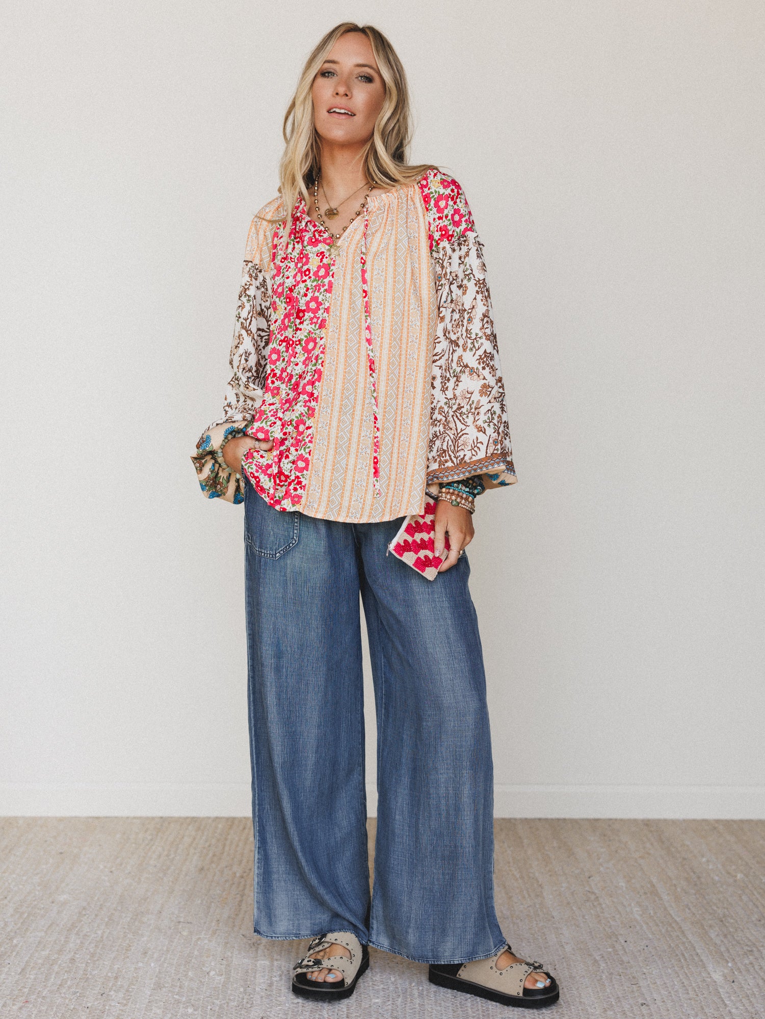Casual Step Wide Leg Pants  - Dark Denim - Image 5