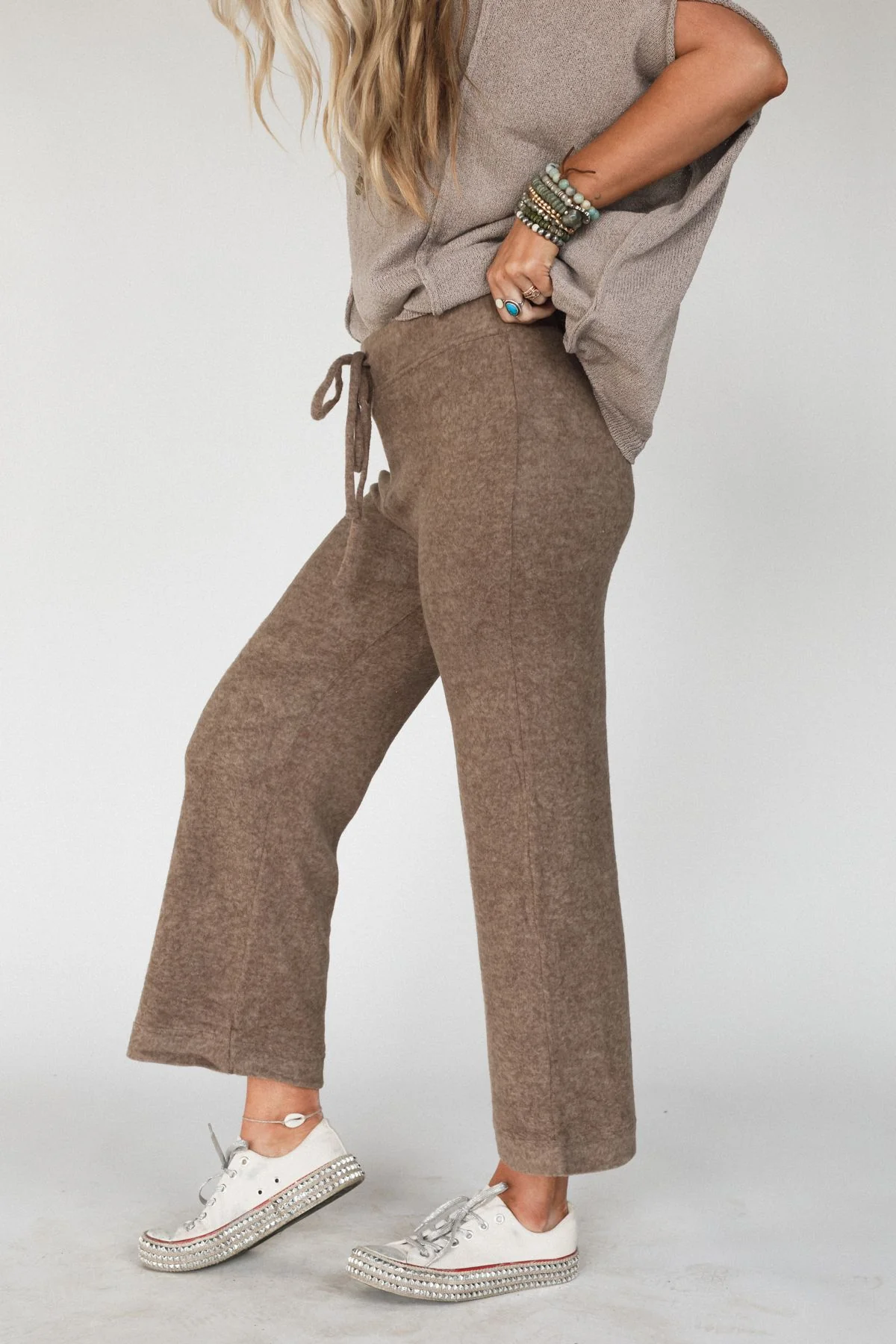 Celebration Soul Drawstring Pants - Mocha - Image 2