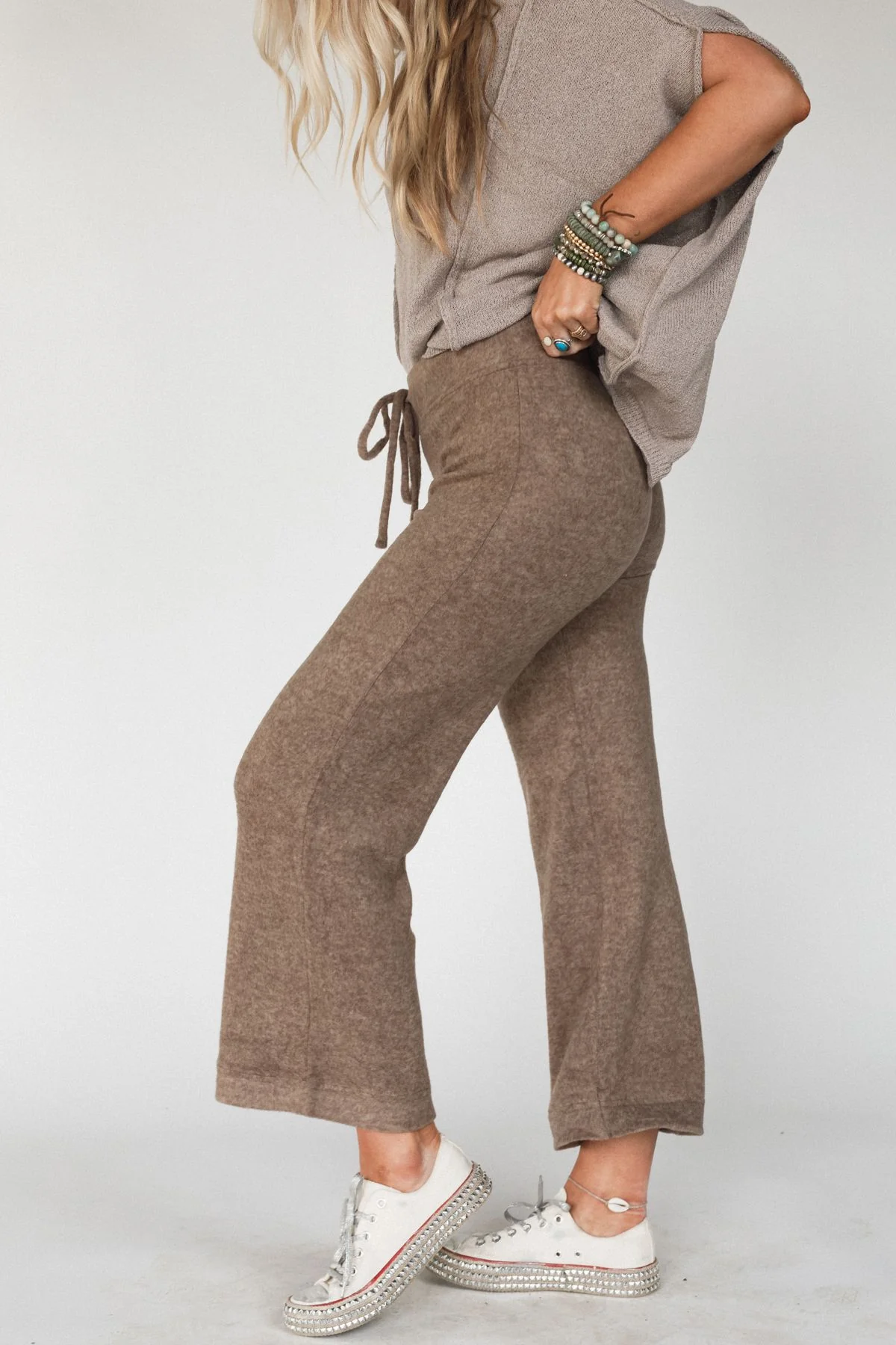 Celebration Soul Drawstring Pants - Mocha - Image 5