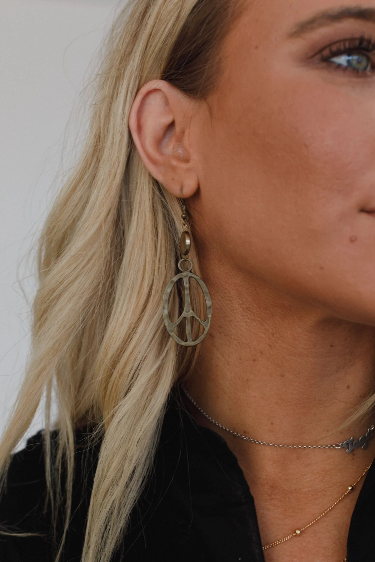 Chandler Peace Earrings - Gunmetal - Pre Order