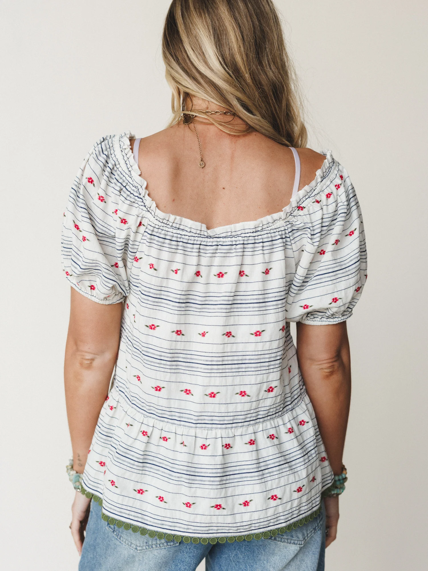 Chasing Memories Blouse
- White Navy - Image 5