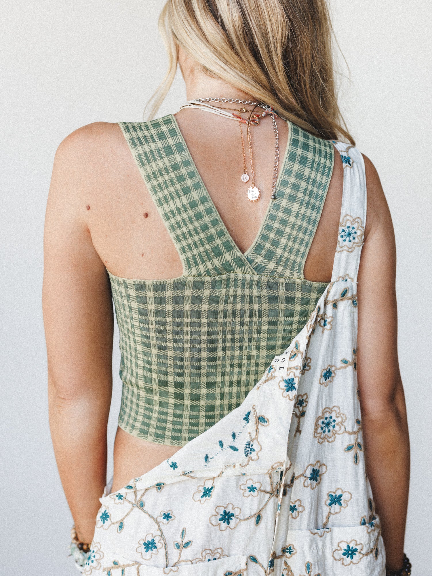 Check Yes Bralette - Olive - Image 2
