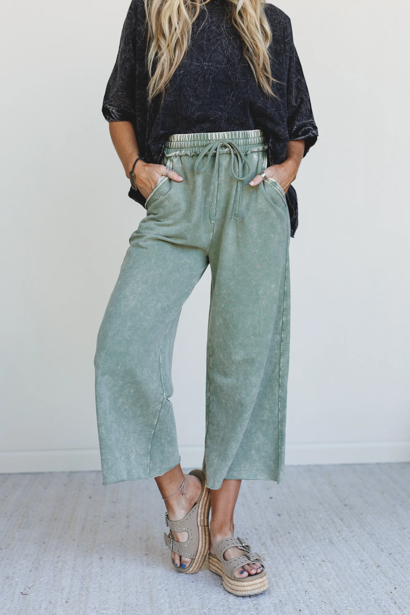 City Lounge Pants - Olive - Image 3