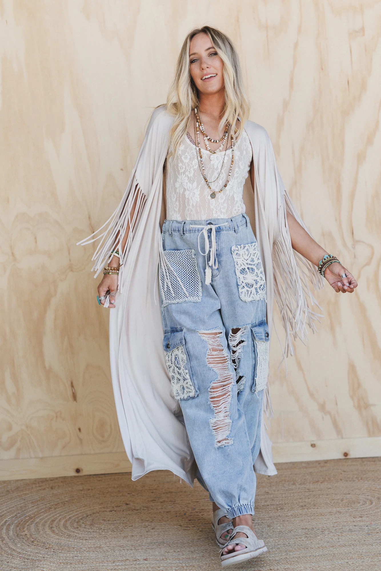 City Sky Distressed Pants - Denim - Image 6