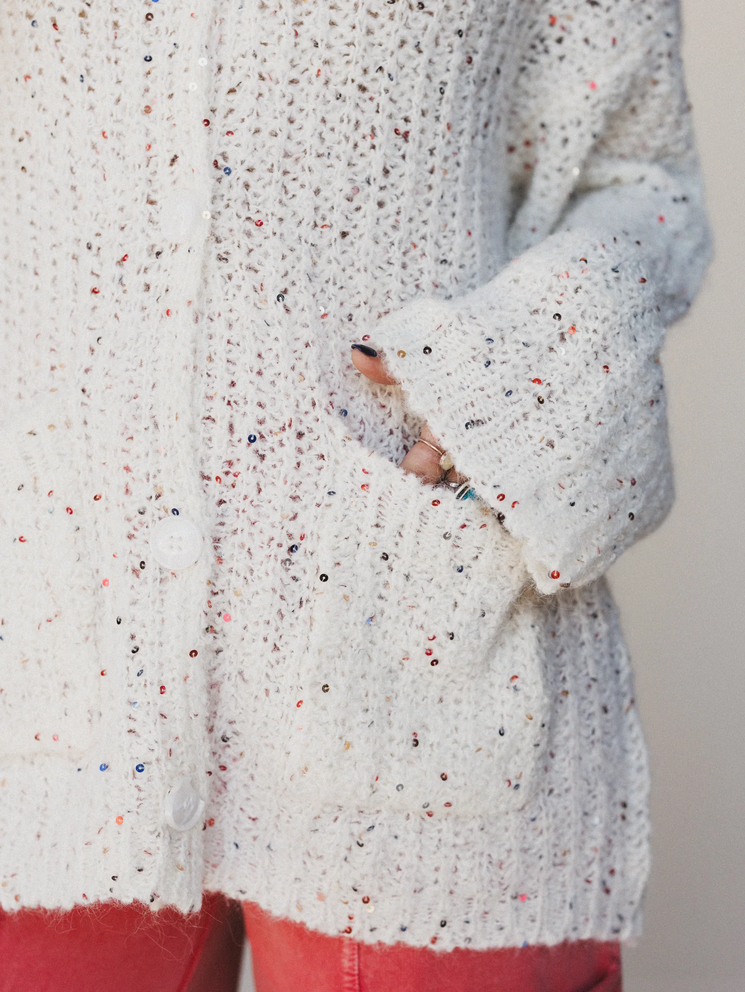 Cloud Snug Cardigan - Cream - Image 3