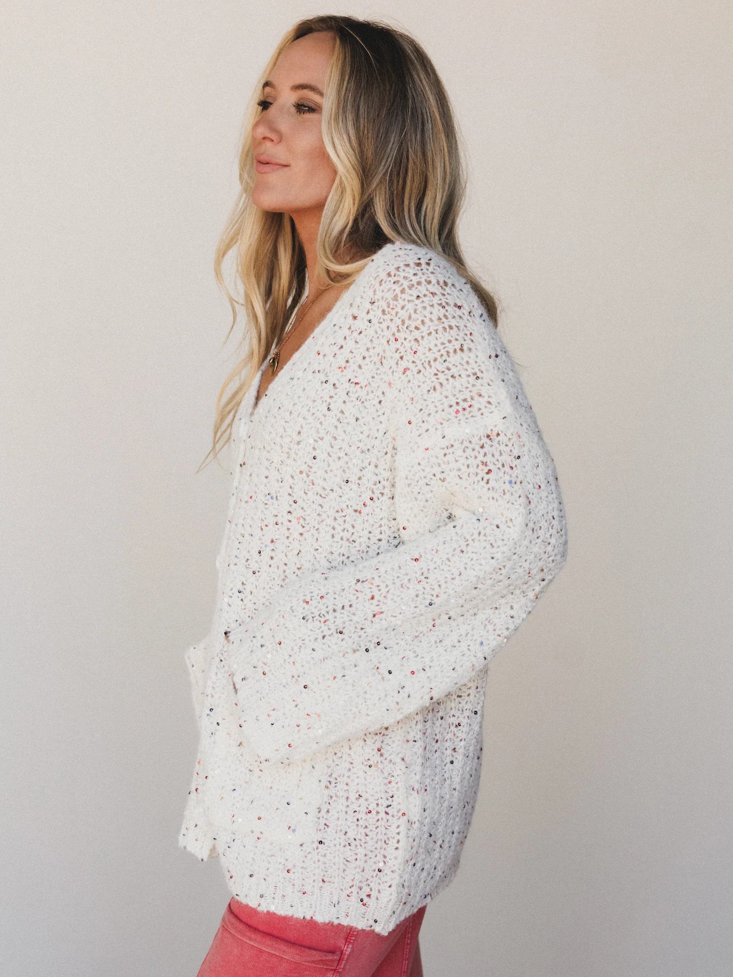 Cloud Snug Cardigan - Cream - Image 4