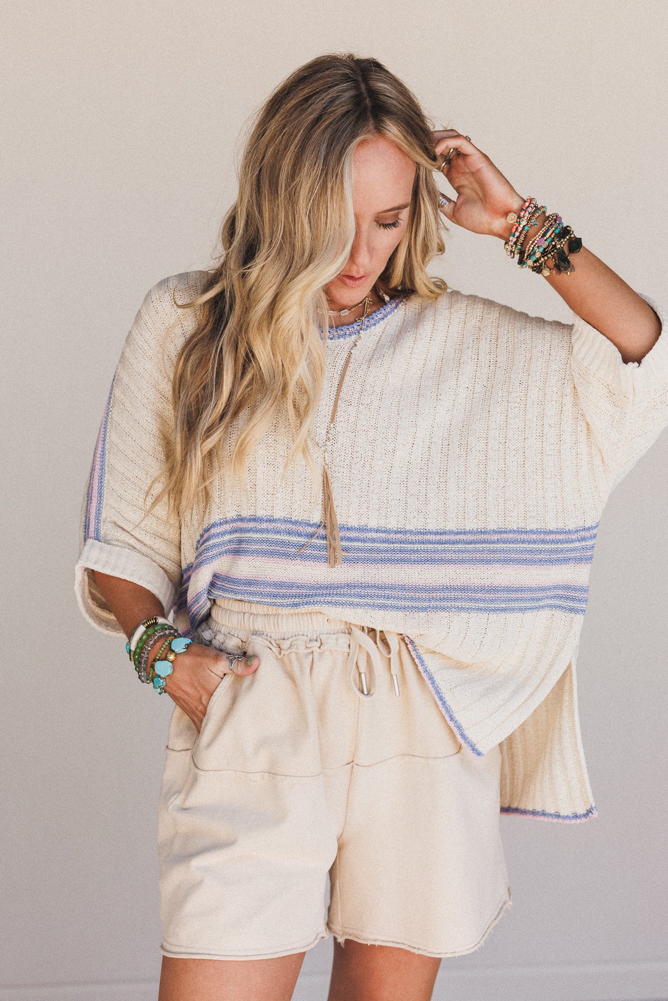 Coral Coast Terry Knit Shorts - Khaki - Image 4