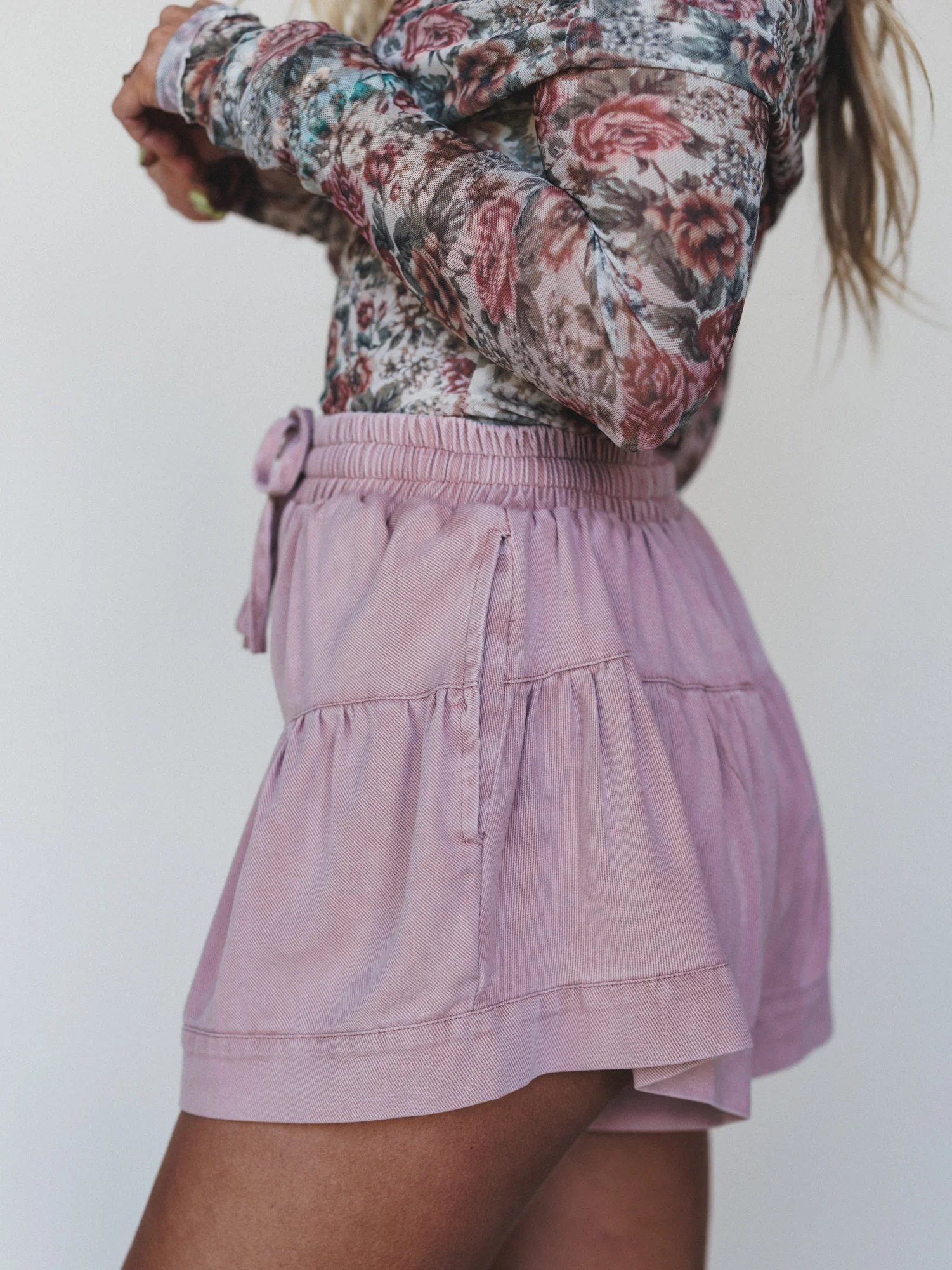 Cute Thrills Shorts - Washed Berry - Image 2