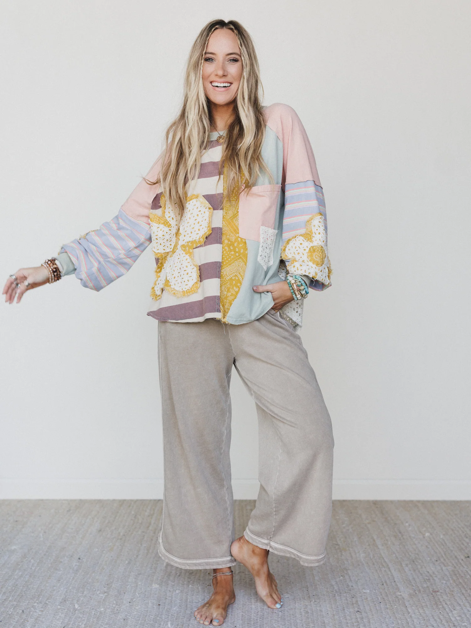 Daisy Darling Patchwork Top - Pink Lavender - Image 5