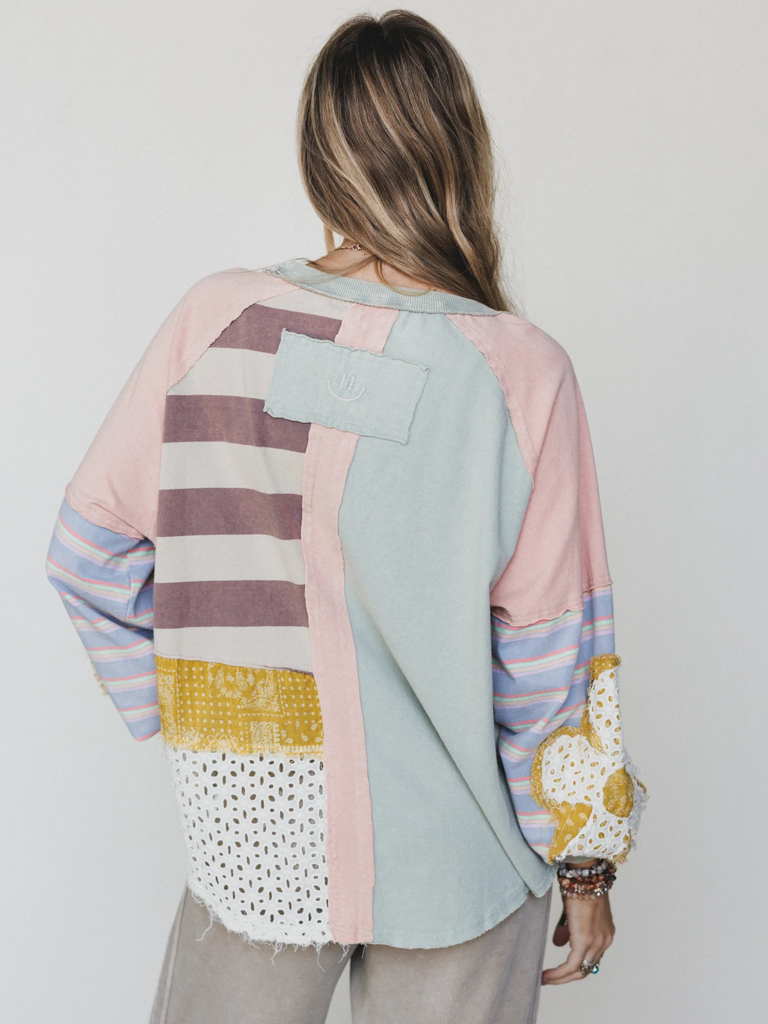 Daisy Darling Patchwork Top - Pink Lavender - Image 6