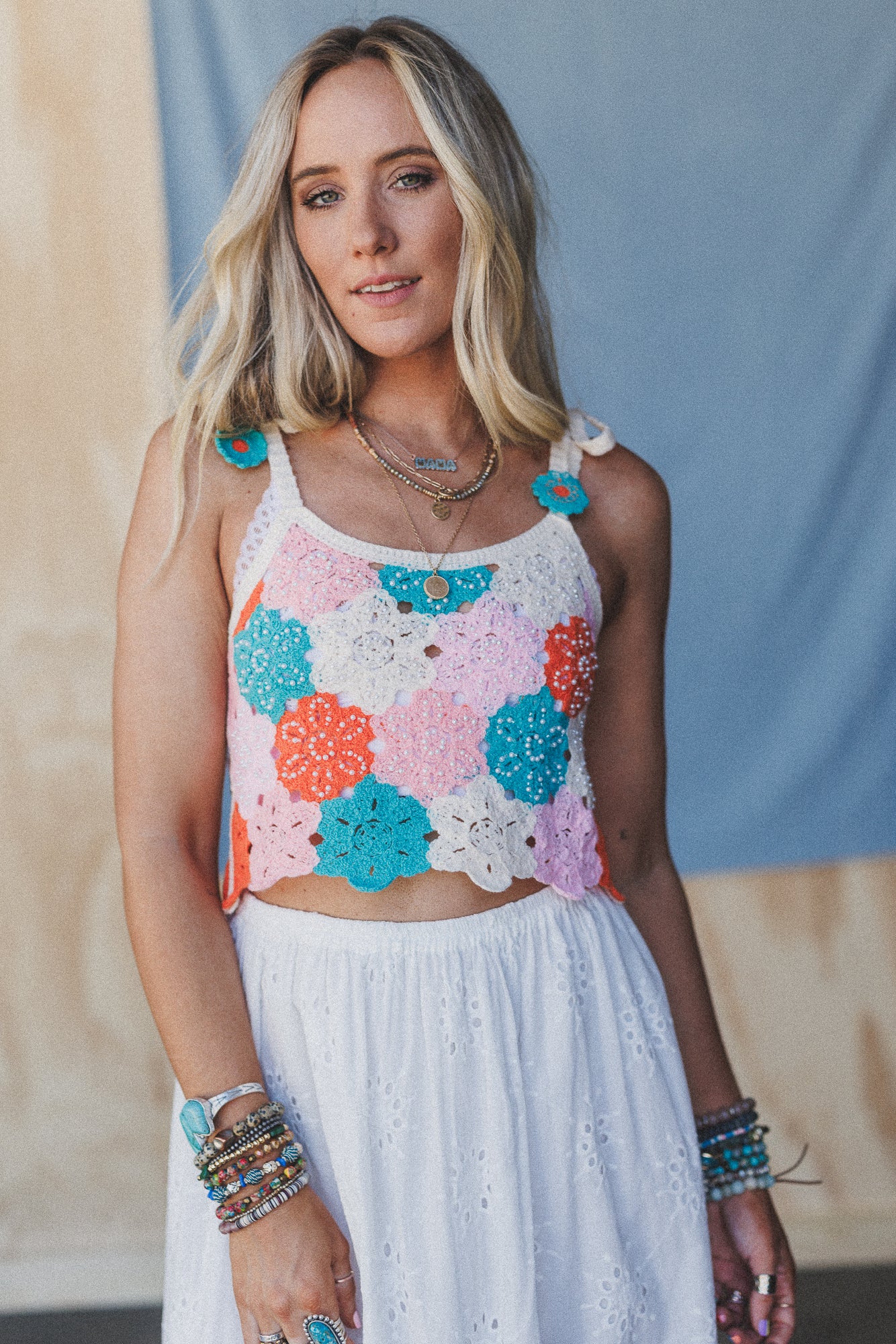 Daisy Dreamer Crochet Top - Multi - Image 3