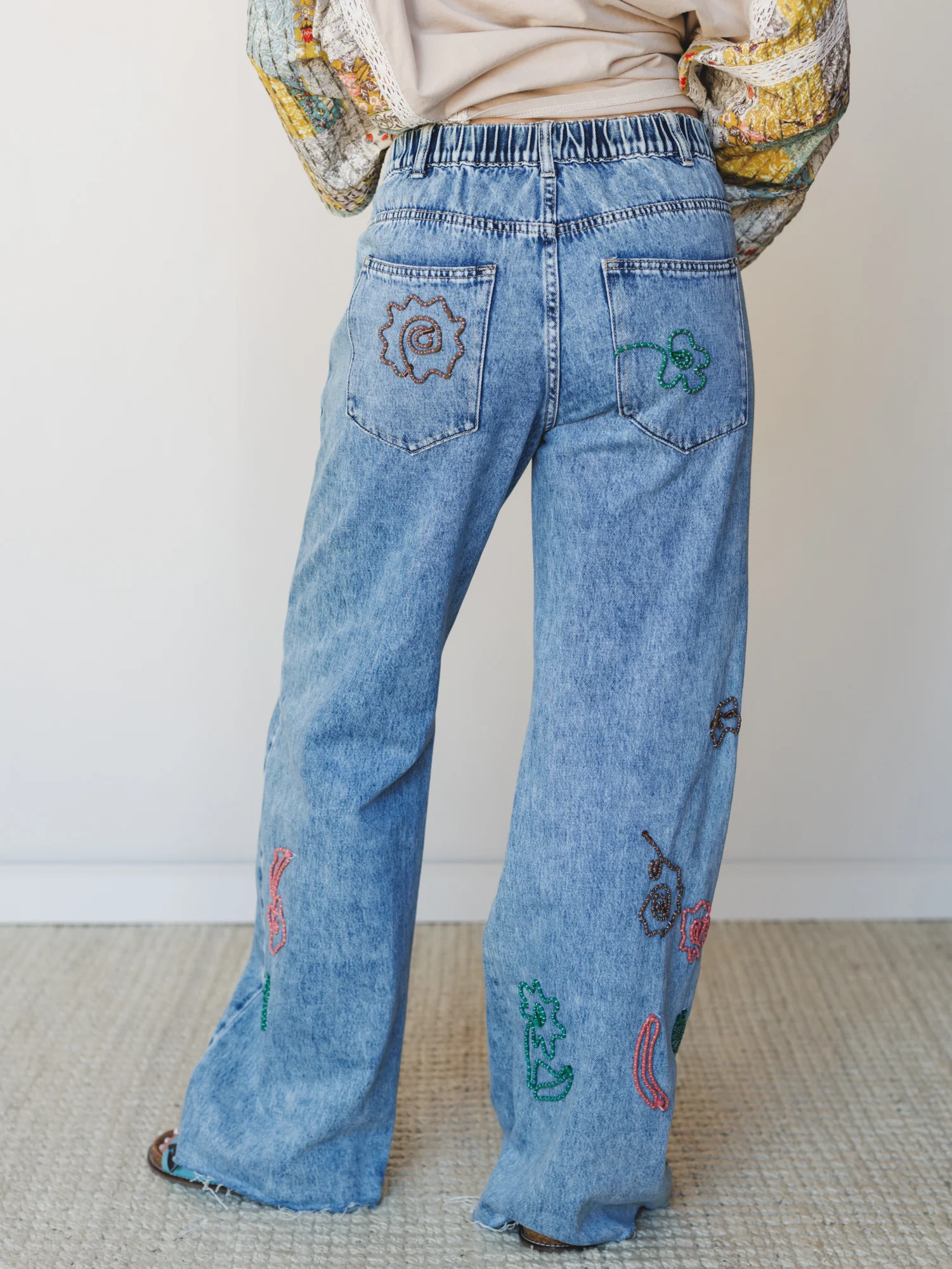 Daisy Hearth Jeans - Denim - Image 6