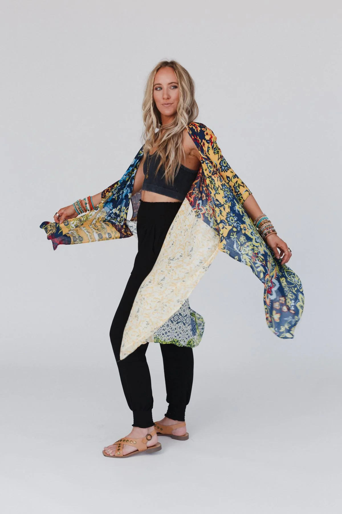 Dakota Patterned Kimono - Multi - Image 2